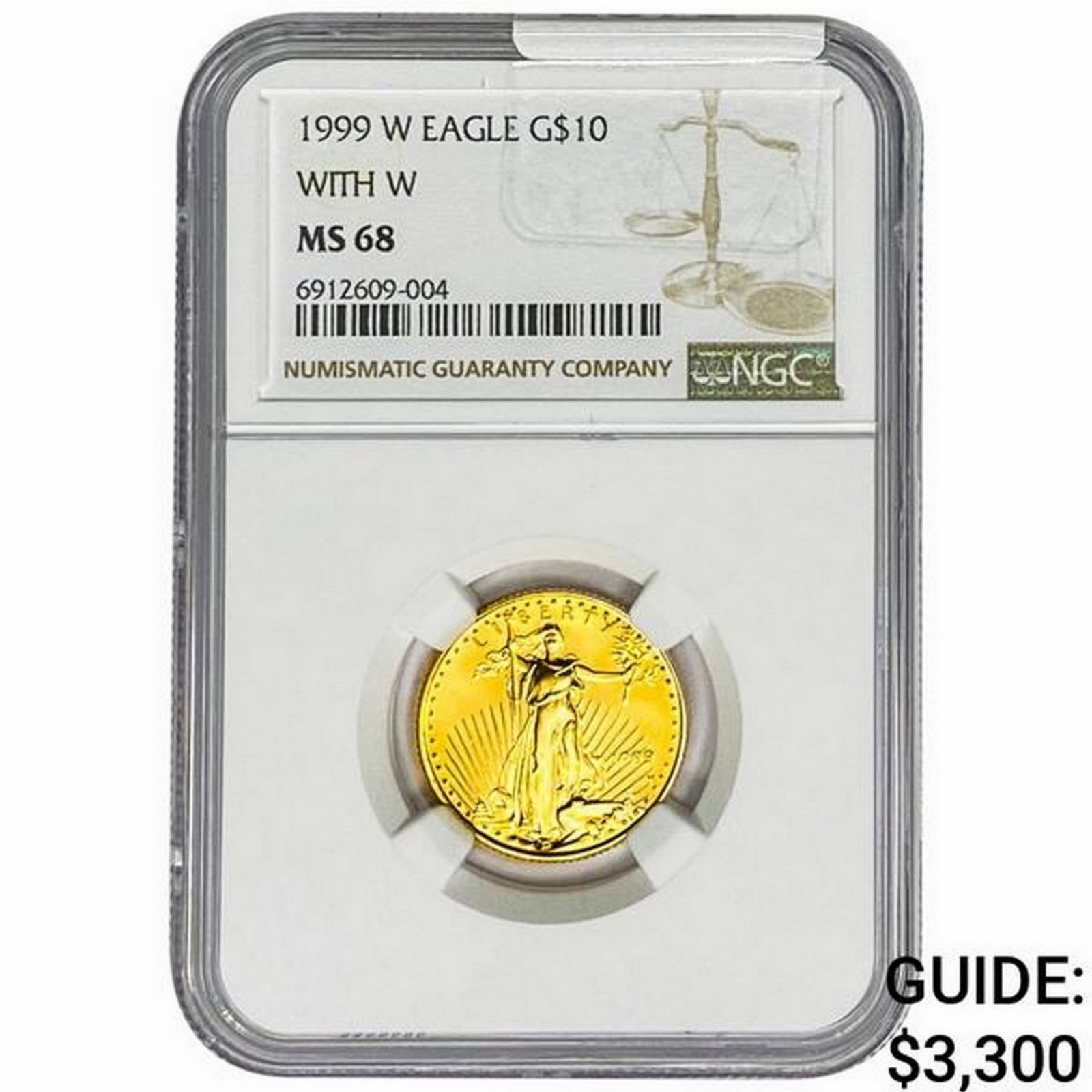 1990 1/4oz $10 Gold Eagle NGC MS68 (1 of 2)