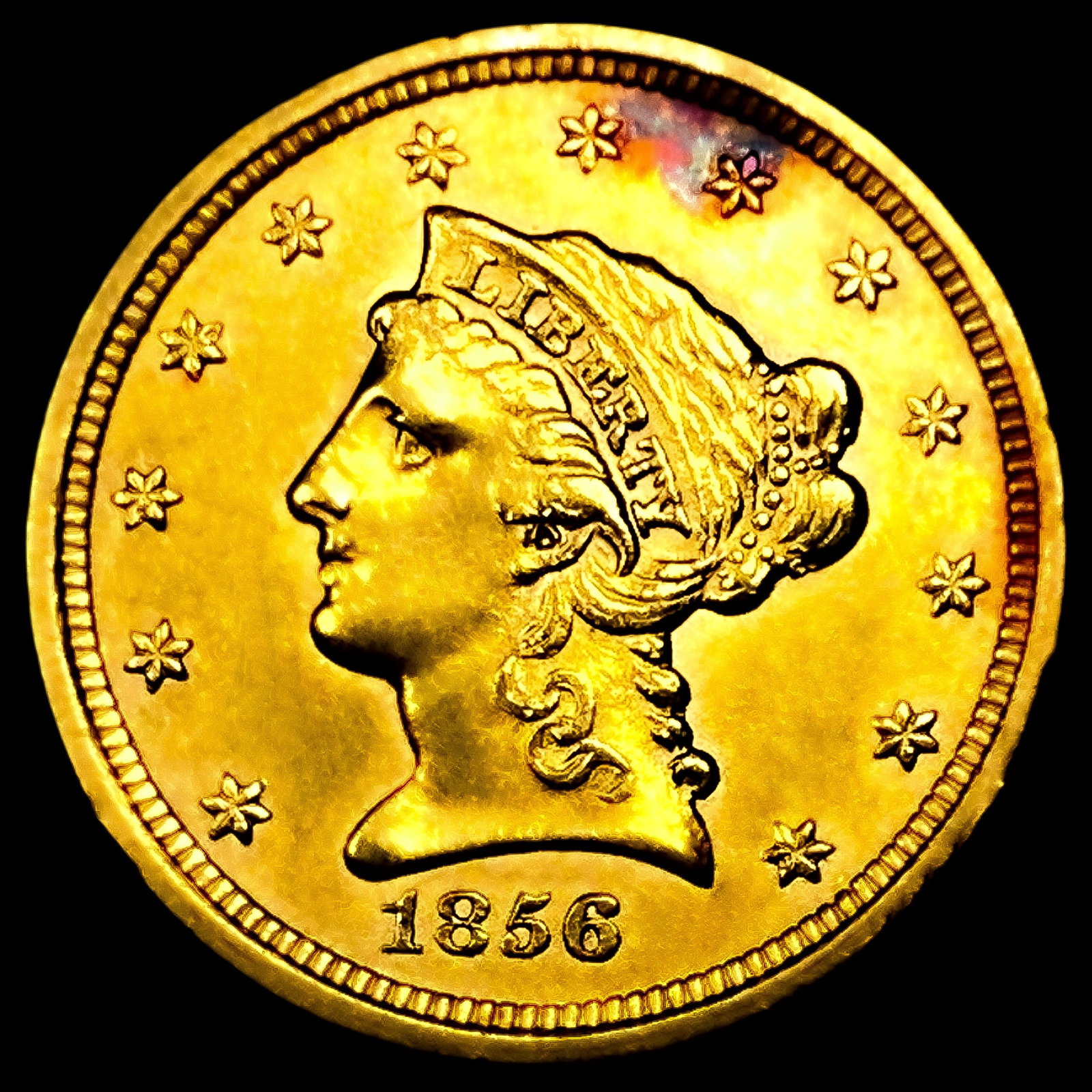 1856 $2.50 Gold Quarter Eagle: 1856 $2.50 Gold Quarter Eagle