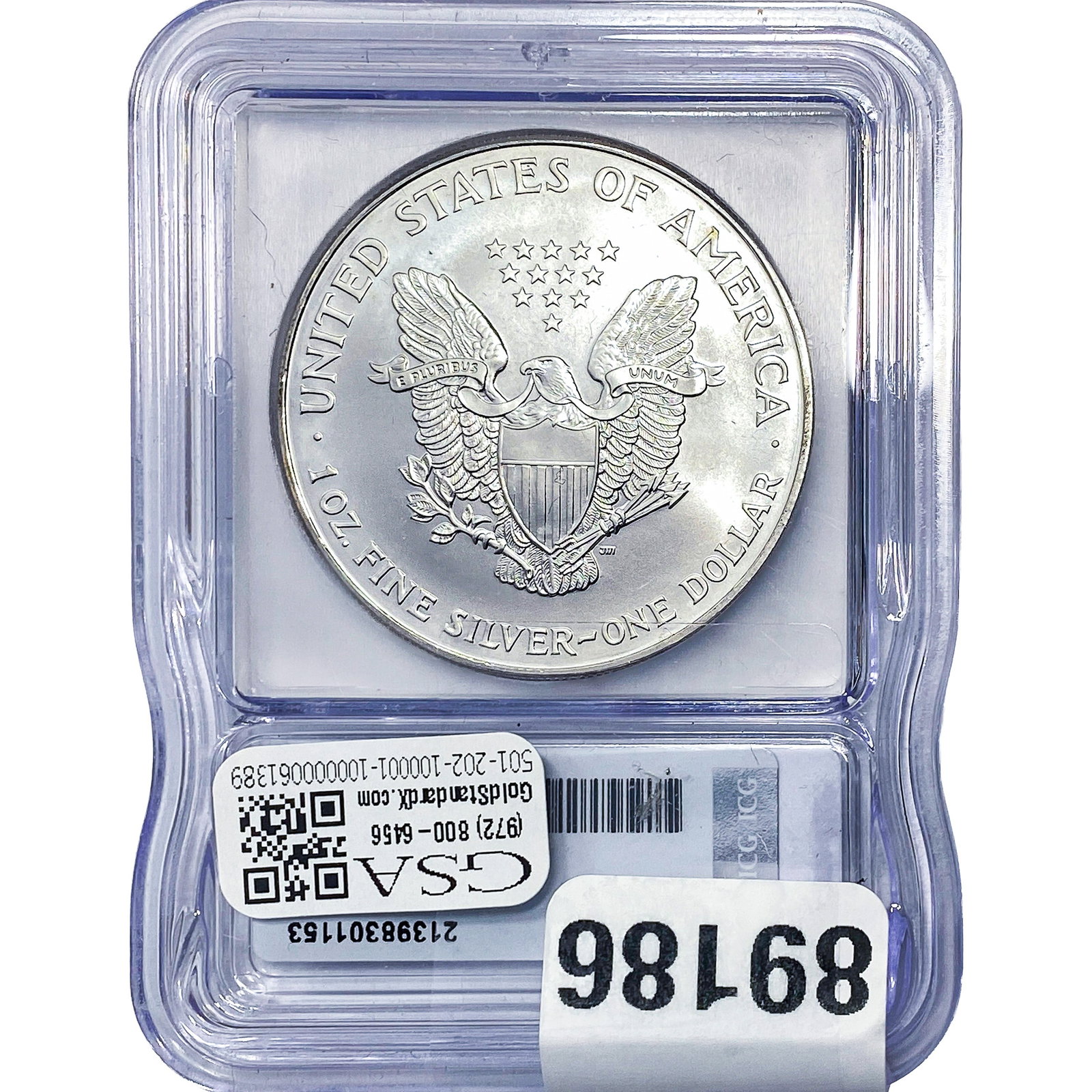 1999 Silver Eagle ICG MS69+ - 2