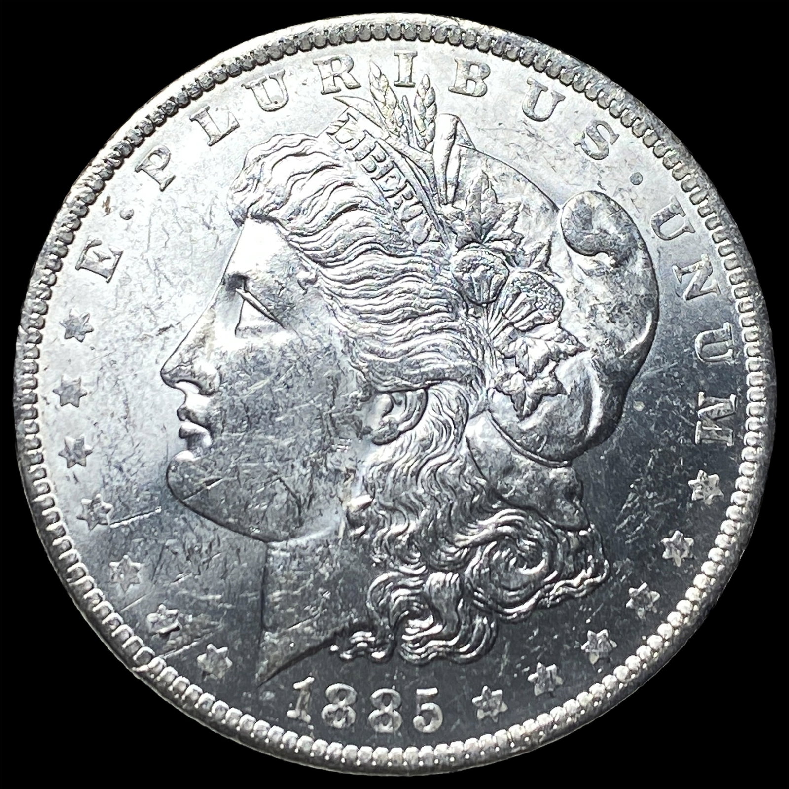 1885 Silver Morgan Dollar UNCIRCULATED: 1885 Silver Morgan Dollar UNCIRCULATED