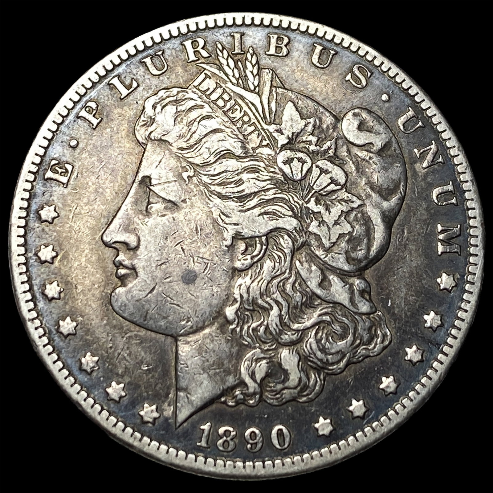 1890-CC Silver Morgan Dollar NEARLY UNCIRCULATED: 1890-CC Silver Morgan Dollar NEARLY UNCIRCULATED