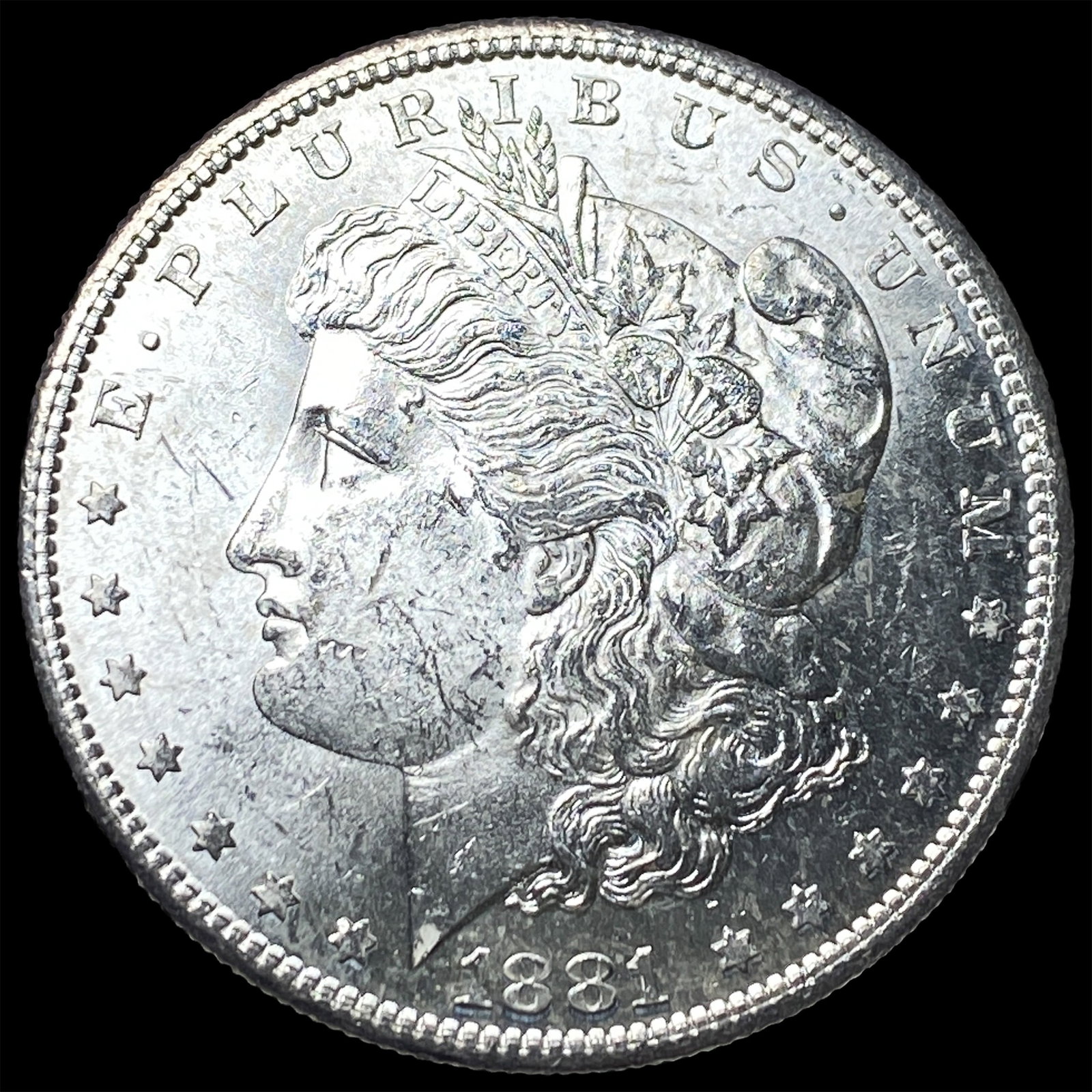 1881-S Silver Morgan Dollar UNCIRCULATED: 1881-S Silver Morgan Dollar UNCIRCULATED