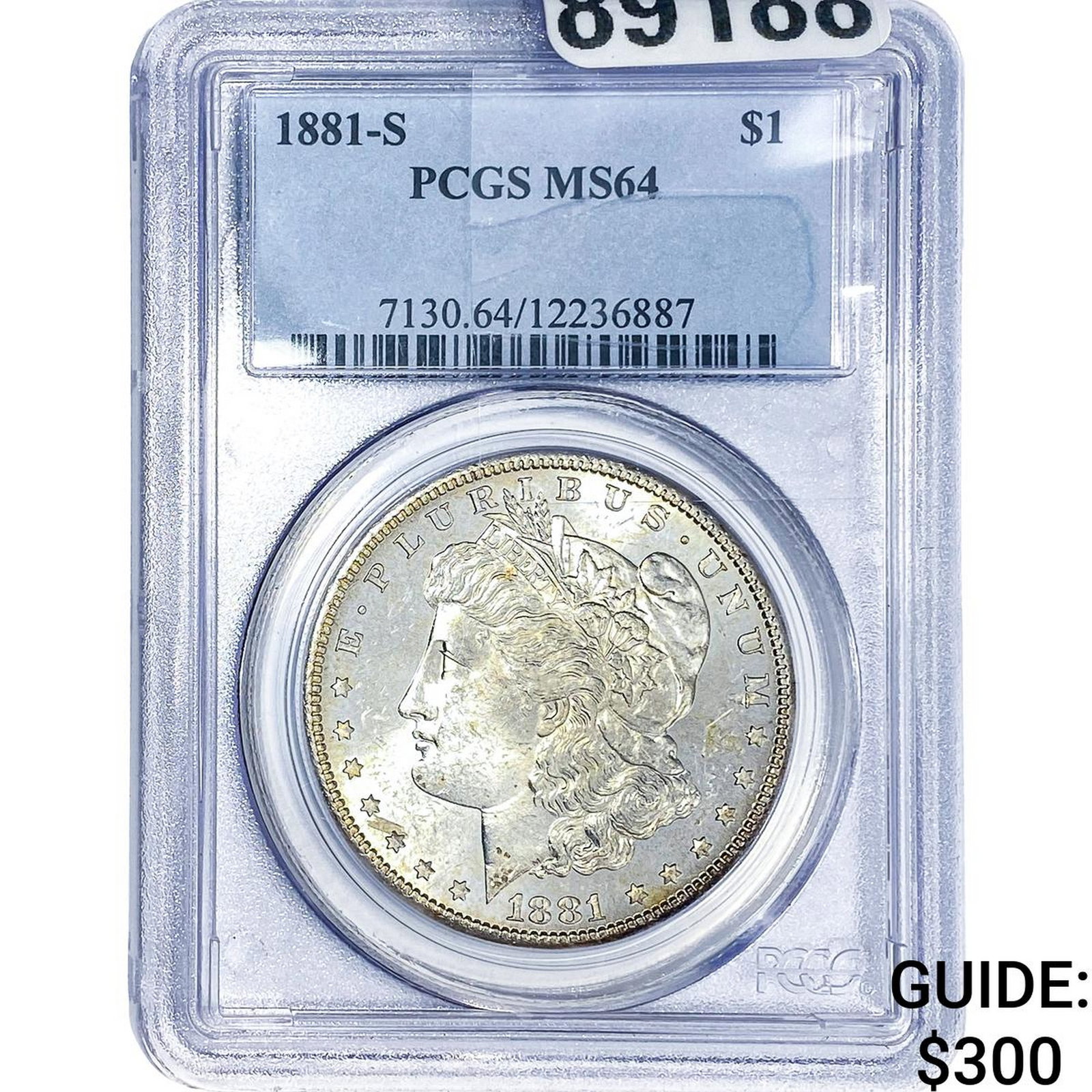 1881-S Morgan Silver Dollar PCGS MS64: 1881-S Morgan Silver Dollar PCGS MS64