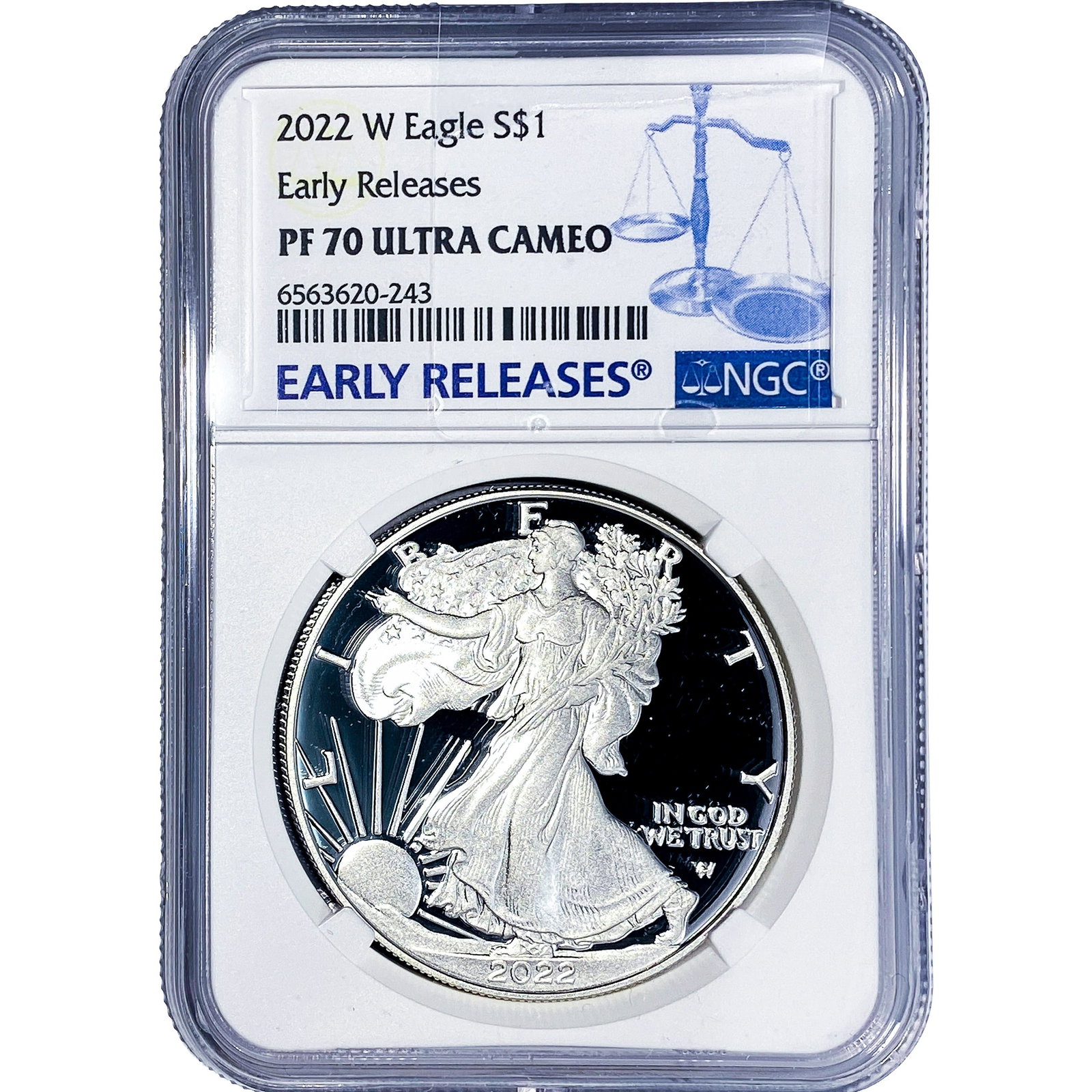 2022-W Silver Eagle NGC PF70 Ultra Cameo: 2022-W Silver Eagle NGC PF70 Ultra Cameo