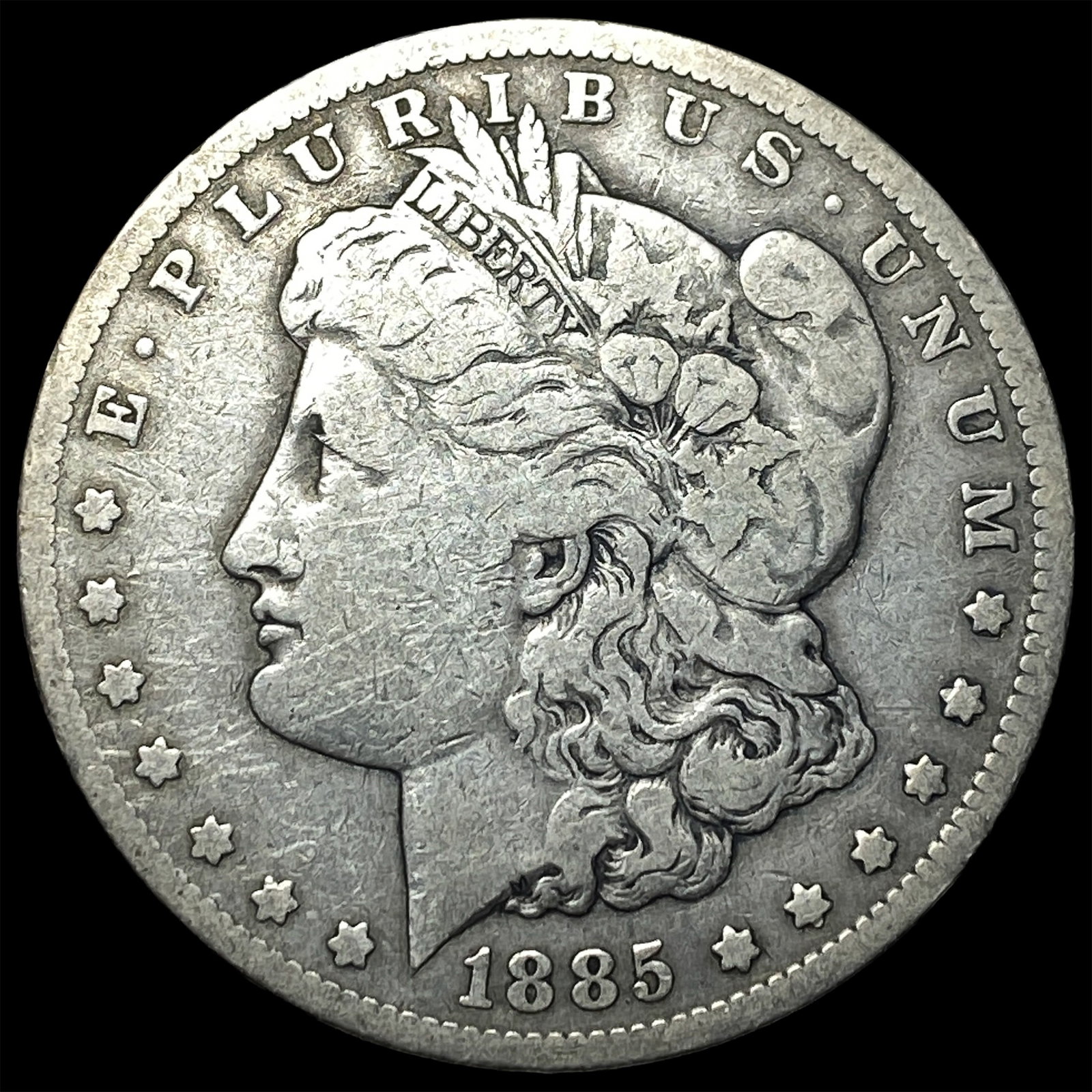 1885-CC Silver Morgan Dollar LIGHTLY CIRCULATED (1 of 2)