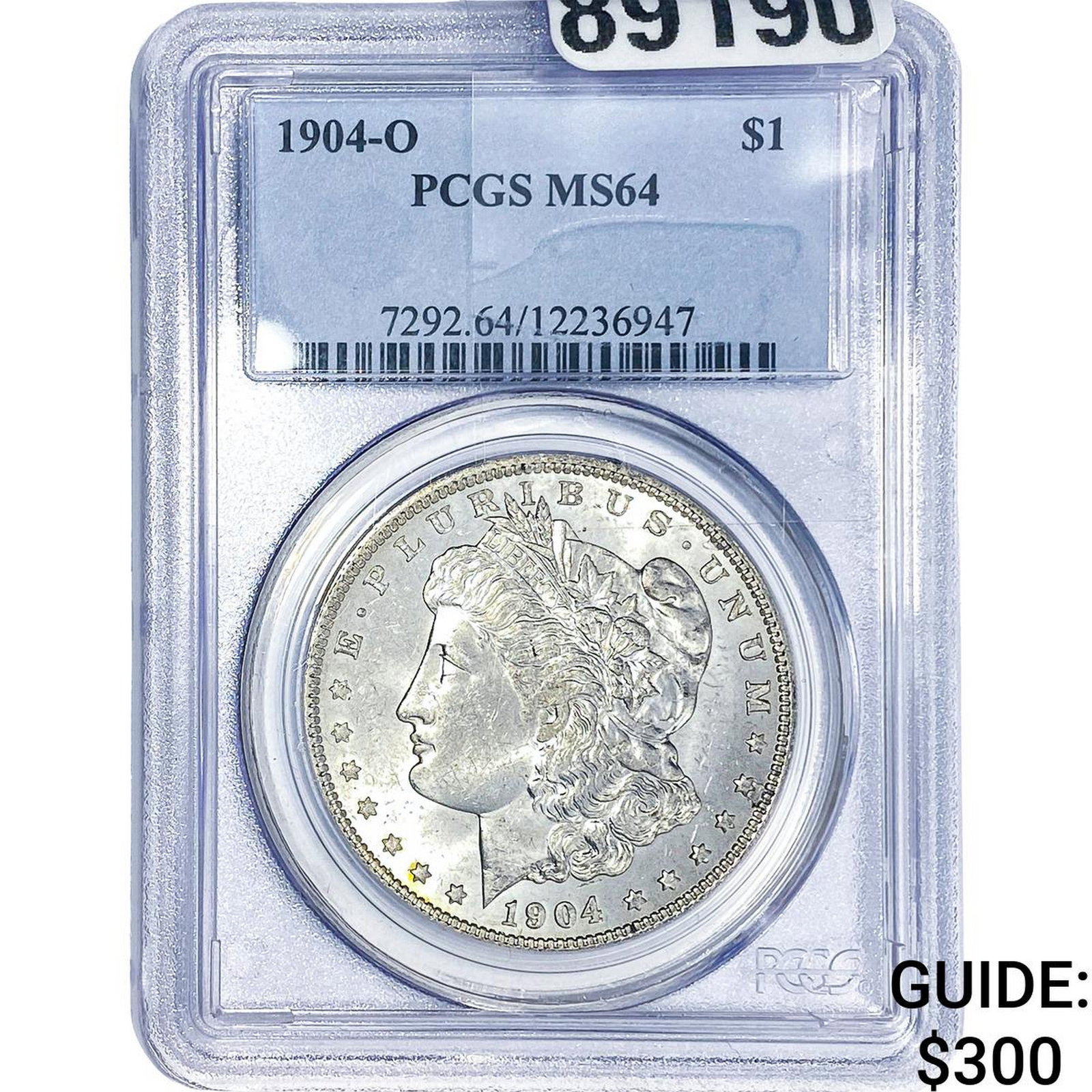 1904-O Morgan Silver Dollar PCGS MS64: 1904-O Morgan Silver Dollar PCGS MS64