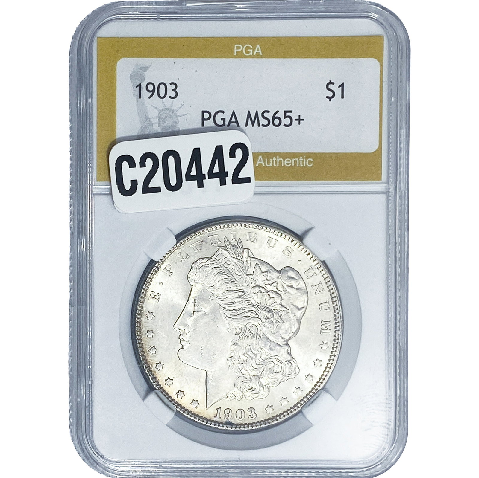 1903 Morgan Silver Dollar PGA MS65+: 1903 Morgan Silver Dollar PGA MS65+