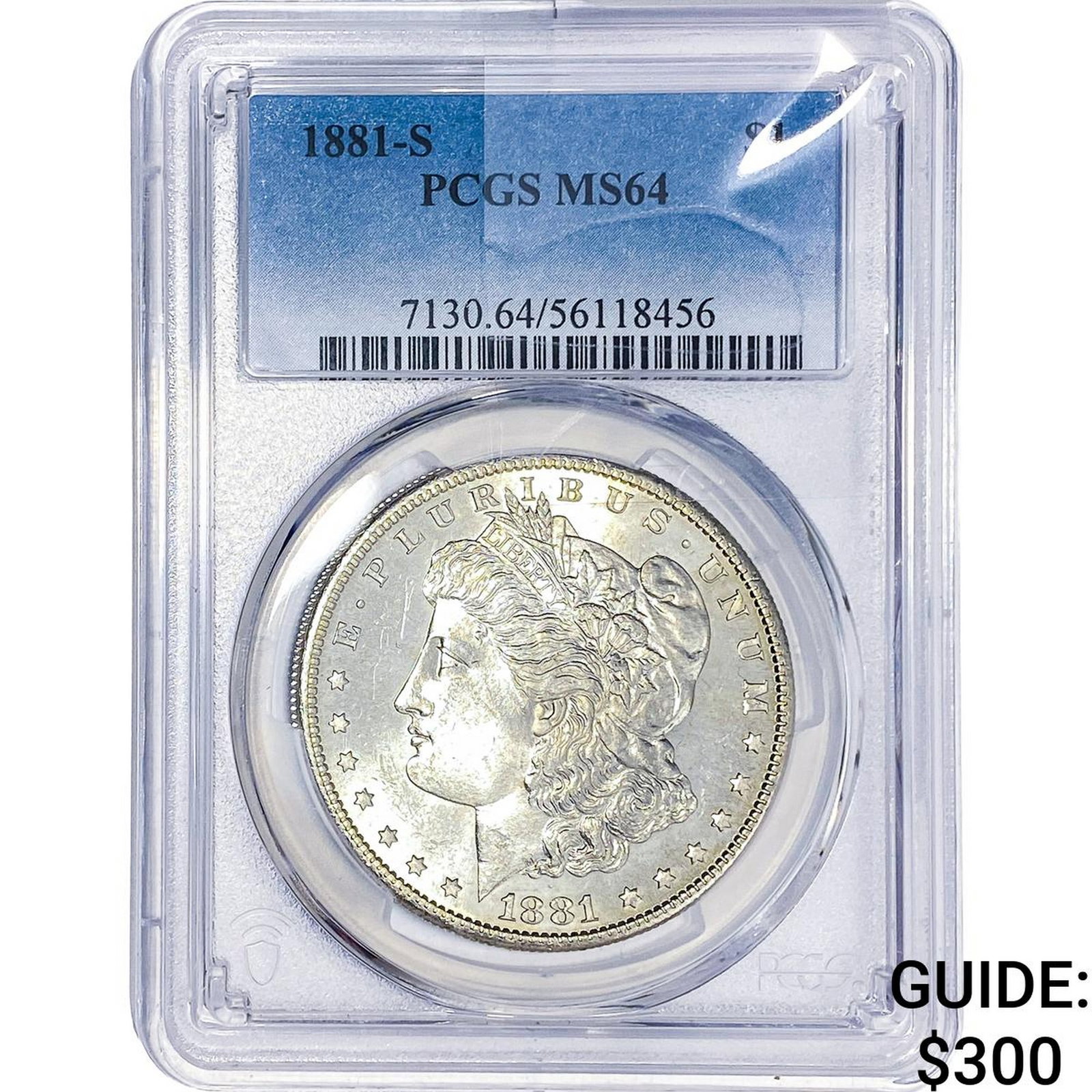 1881-S Morgan Silver Dollar PCGS MS64: 1881-S Morgan Silver Dollar PCGS MS64
