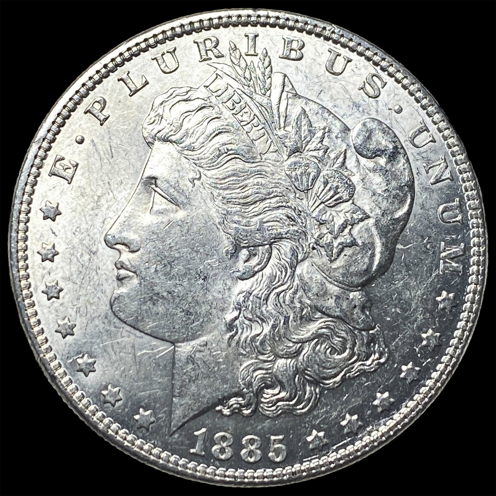 1885 Silver Morgan Dollar UNCIRCULATED: 1885 Silver Morgan Dollar UNCIRCULATED
