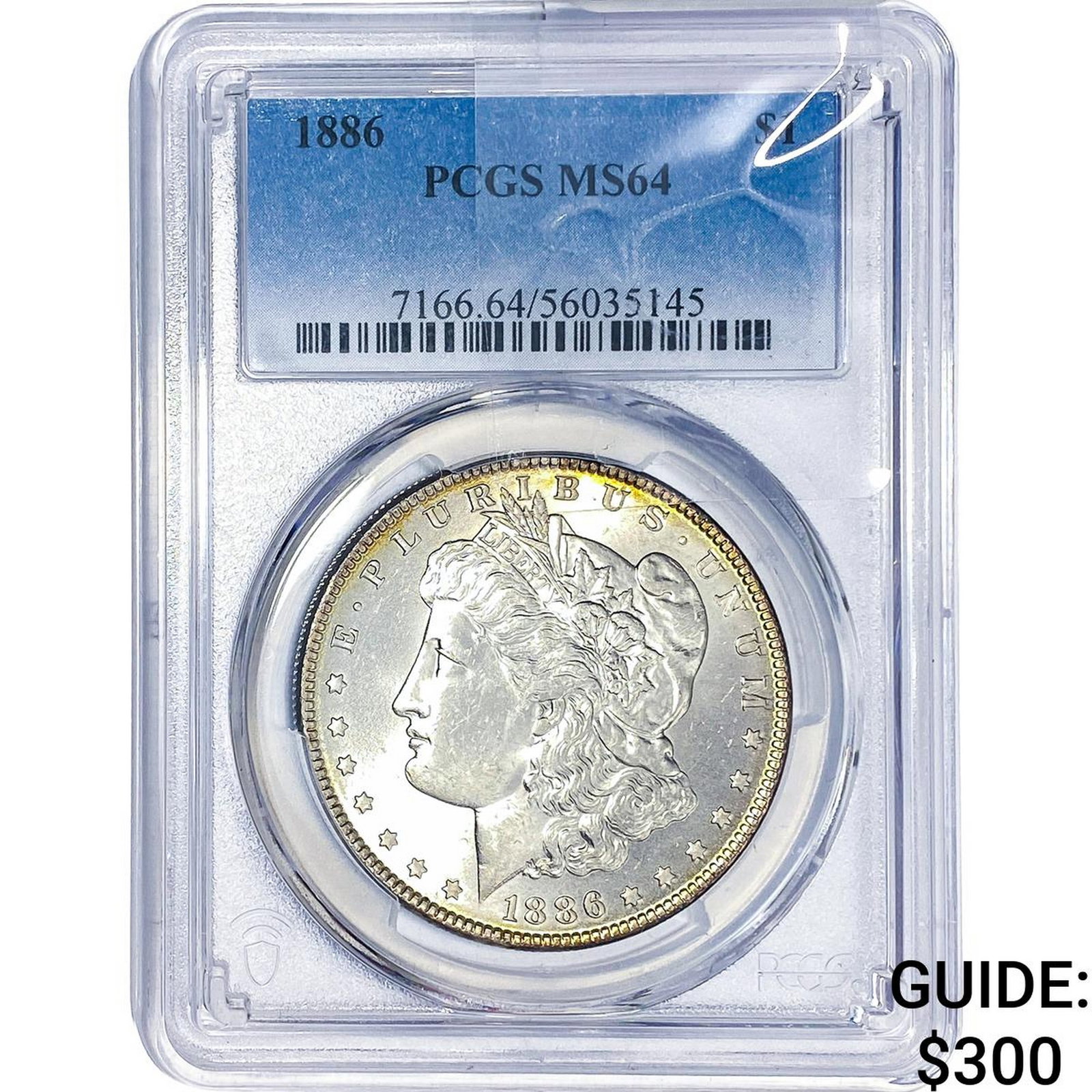 1886 Morgan Silver Dollar PCGS MS64: 1886 Morgan Silver Dollar PCGS MS64