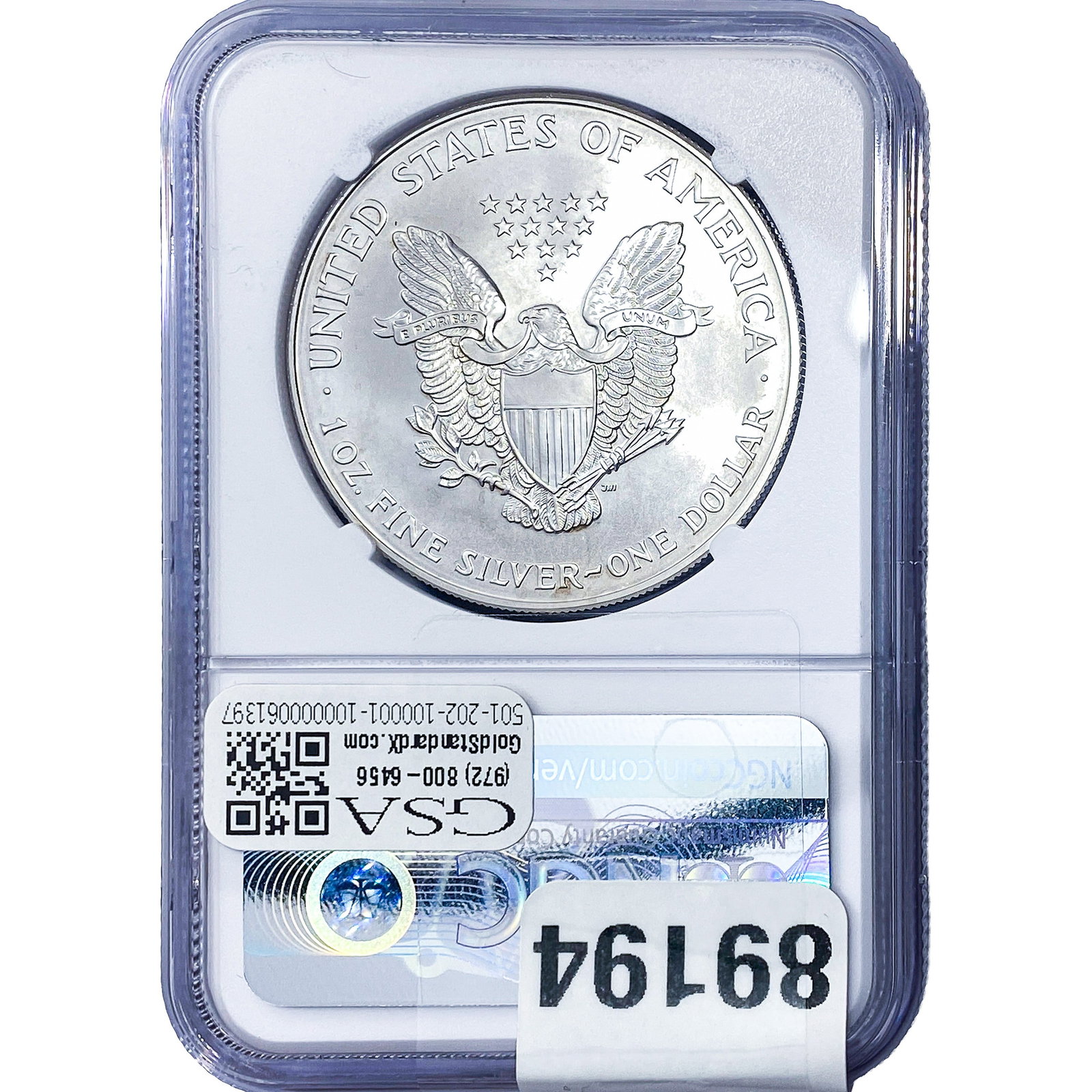 2000 Silver Eagle NGC MS69 - 2
