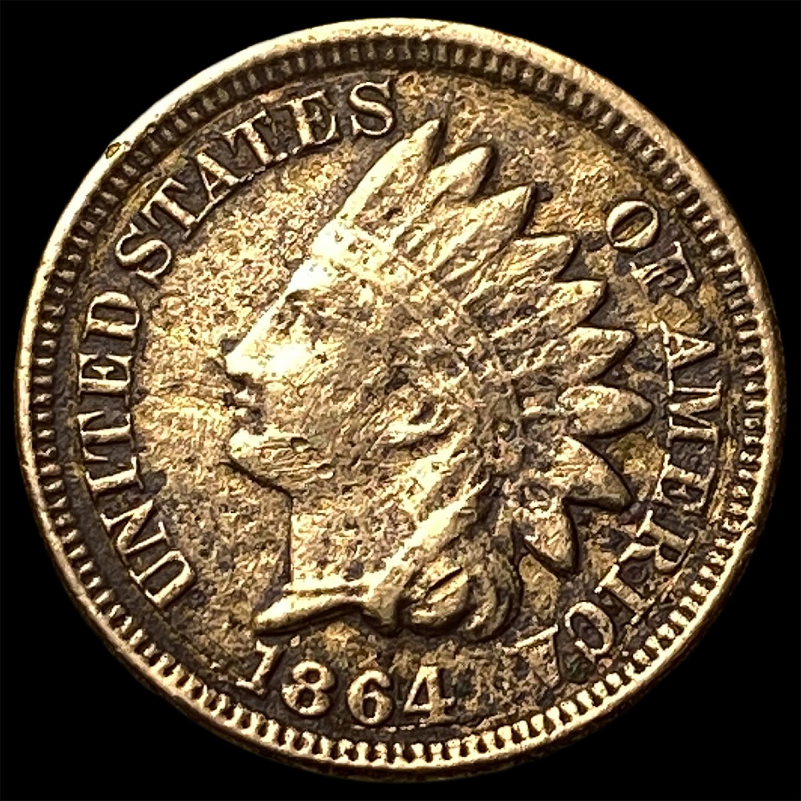 1864 Bronze Indian Head Cent LIGHTLY CIRCULATED (1 of 2)