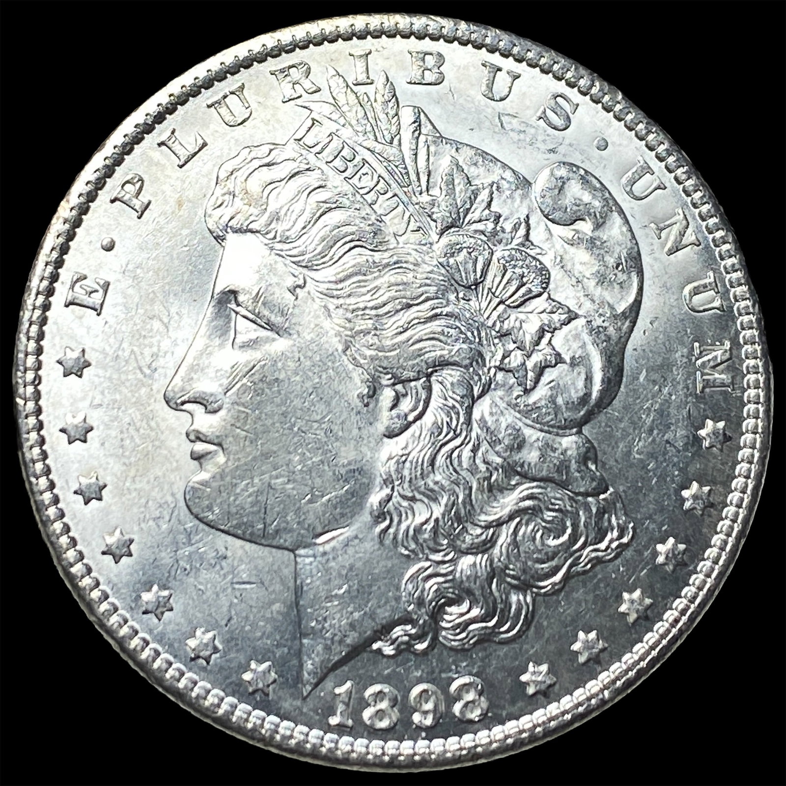 1892-S Silver Morgan Dollar CHOICE BU (1 of 2)