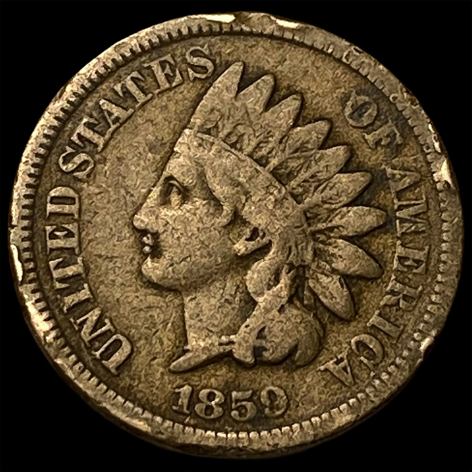 1859 Indian Head Cent NICELY CIRCULATED: 1859 Indian Head Cent NICELY CIRCULATED