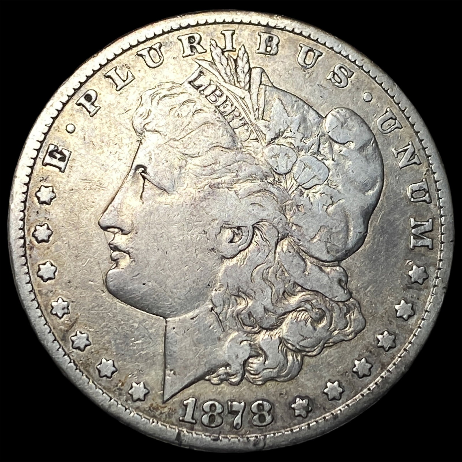 1878-CC Silver Morgan Dollar LIGHTLY CIRCULATED: 1878-CC Silver Morgan Dollar LIGHTLY CIRCULATED