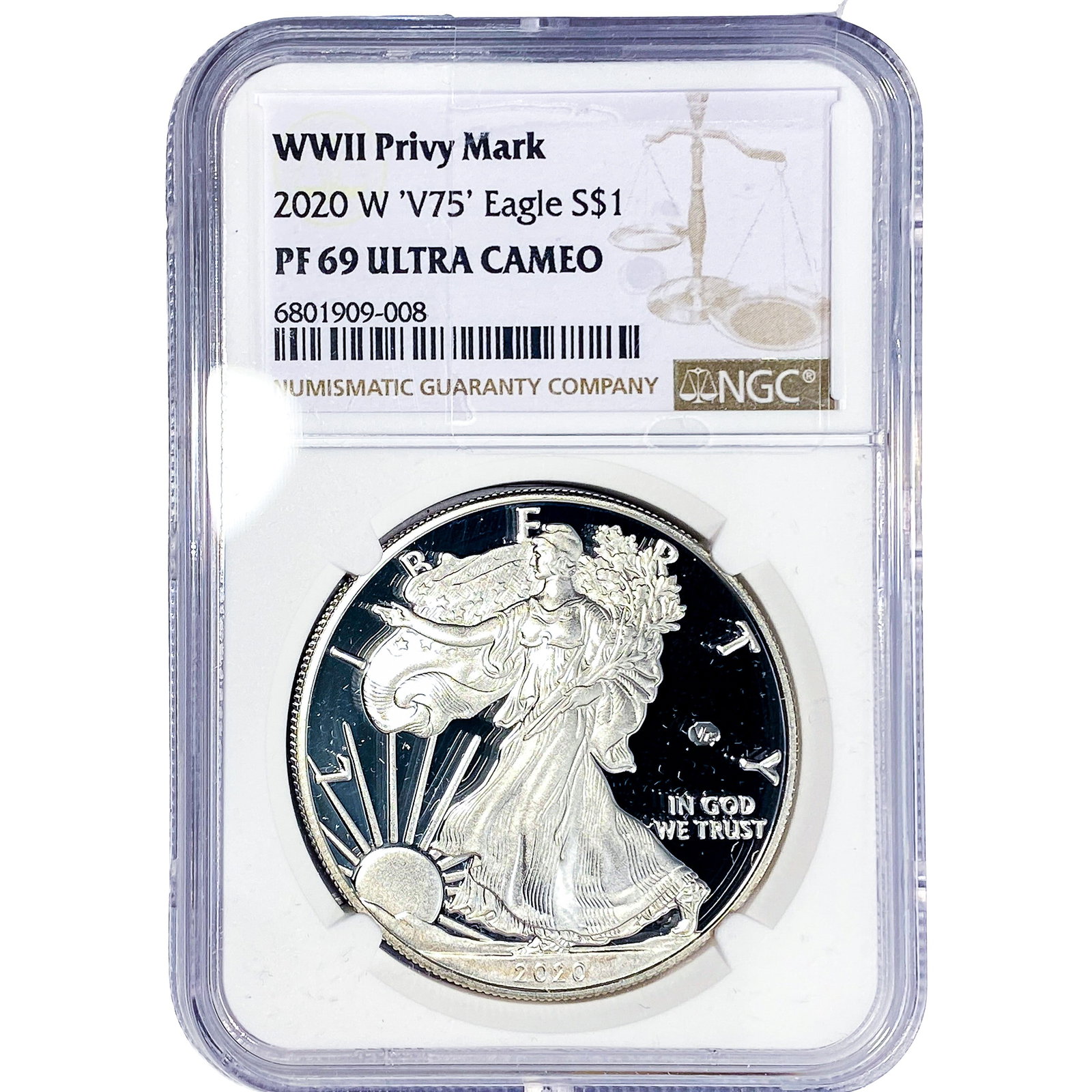 2020-W Silver Eagle NGC PF69 Ultra Cameo (1 of 2)