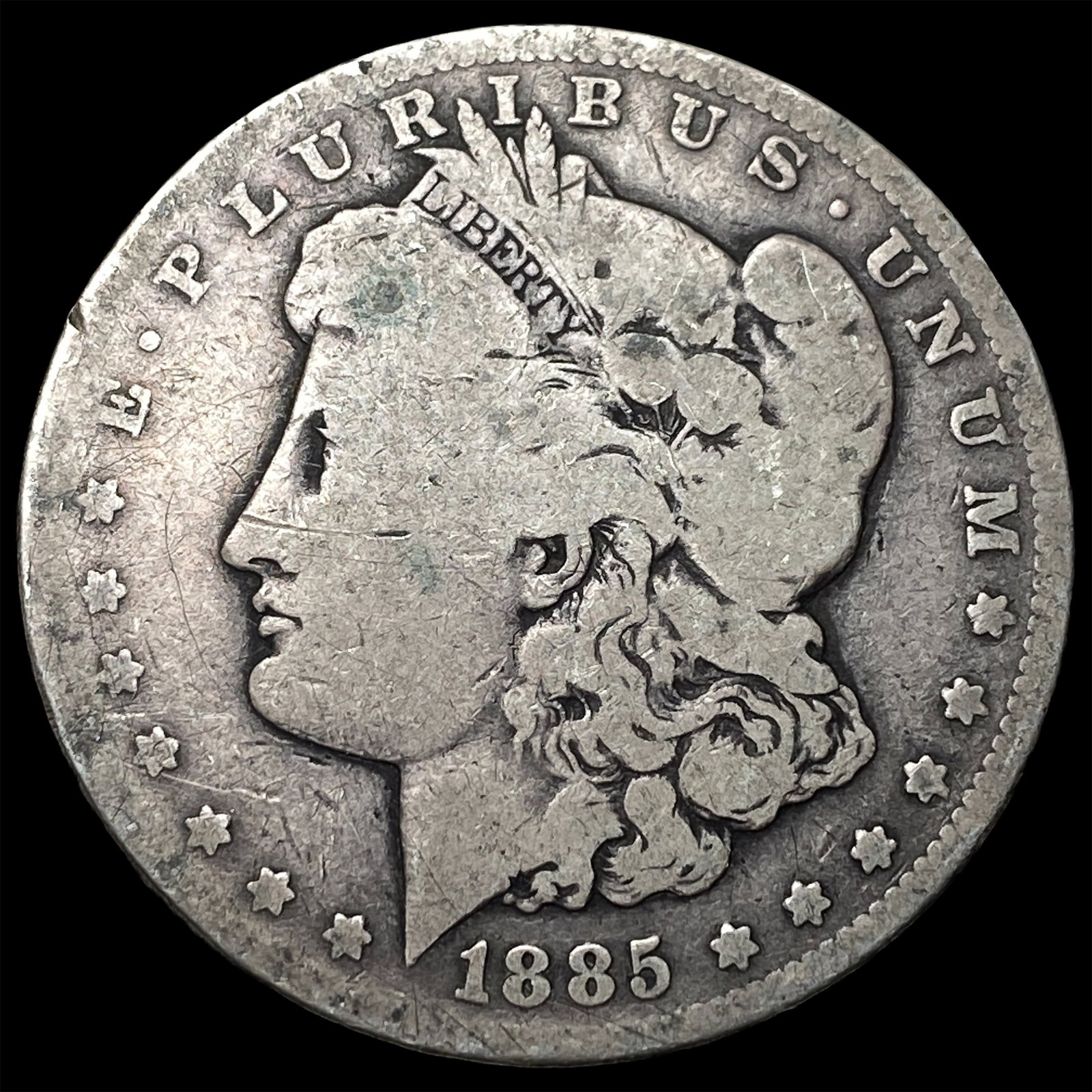 1885-CC Silver Morgan Dollar NICELY CIRCULATED: 1885-CC Silver Morgan Dollar NICELY CIRCULATED