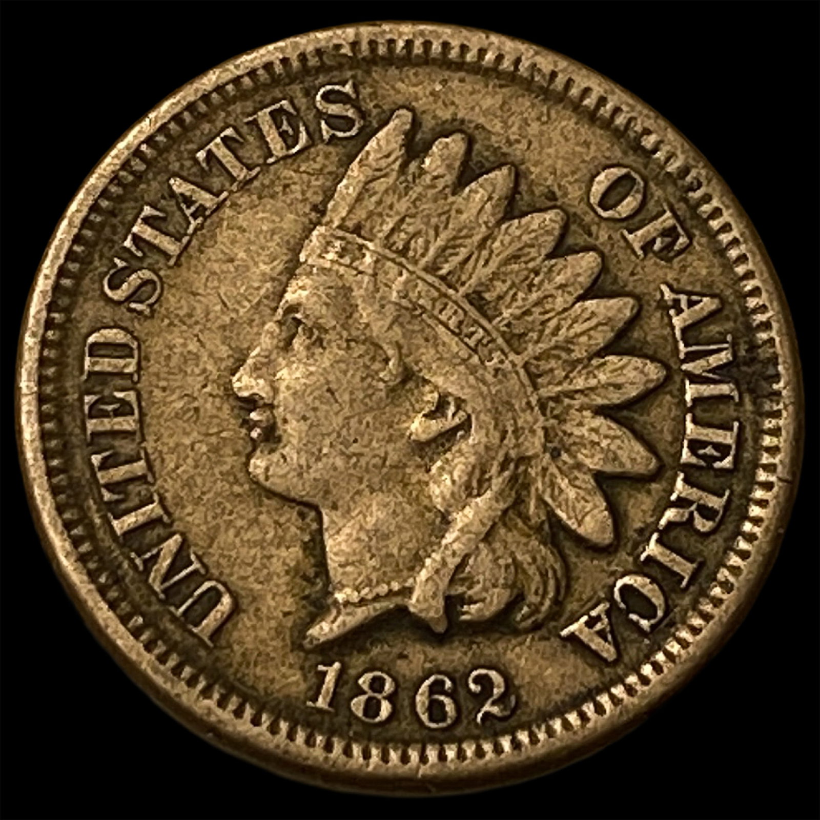 1862 Copper-Nickel Indian Head Cent NEARLY UNCIRCULATED: 1862 Copper-Nickel Indian Head Cent NEARLY UNCIRCULATED
