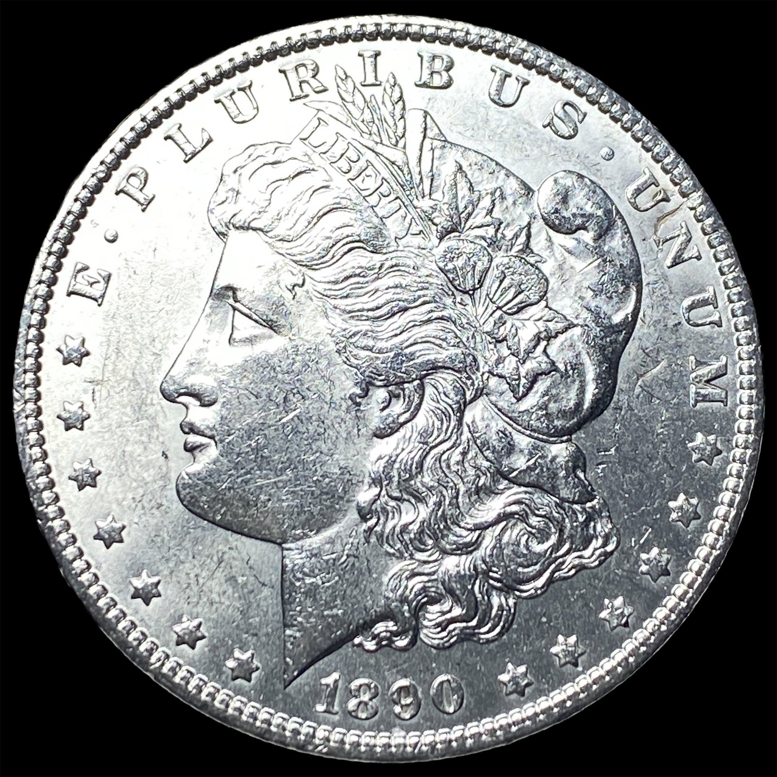 1890-CC Silver Morgan Dollar CHOICE BU: 1890-CC Silver Morgan Dollar CHOICE BU