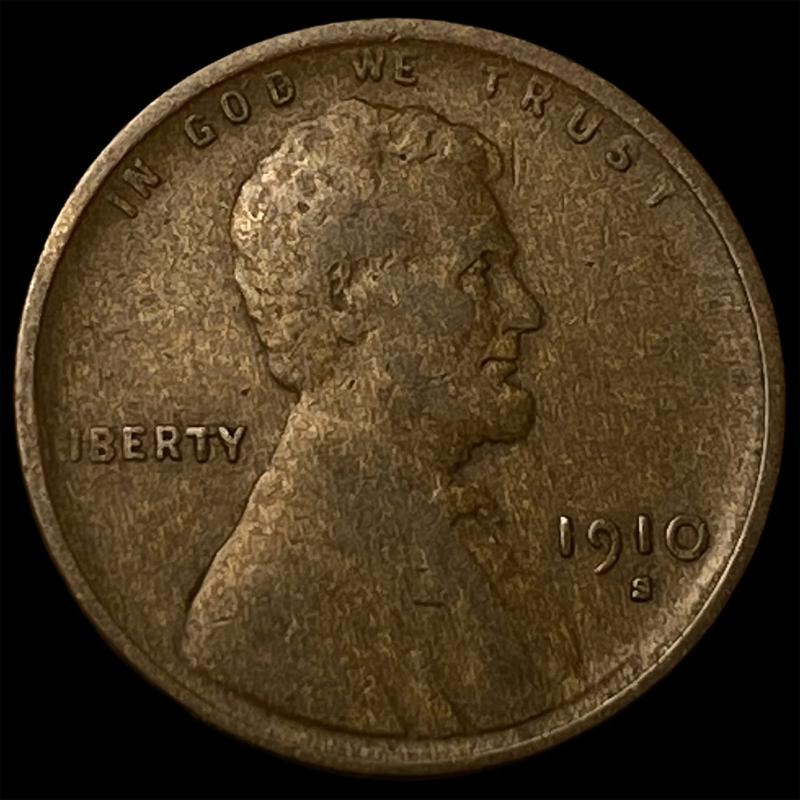 1910-S Lincoln Wheat Cent CLOSELY UNCIRCULATED: 1910-S Lincoln Wheat Cent CLOSELY UNCIRCULATED
