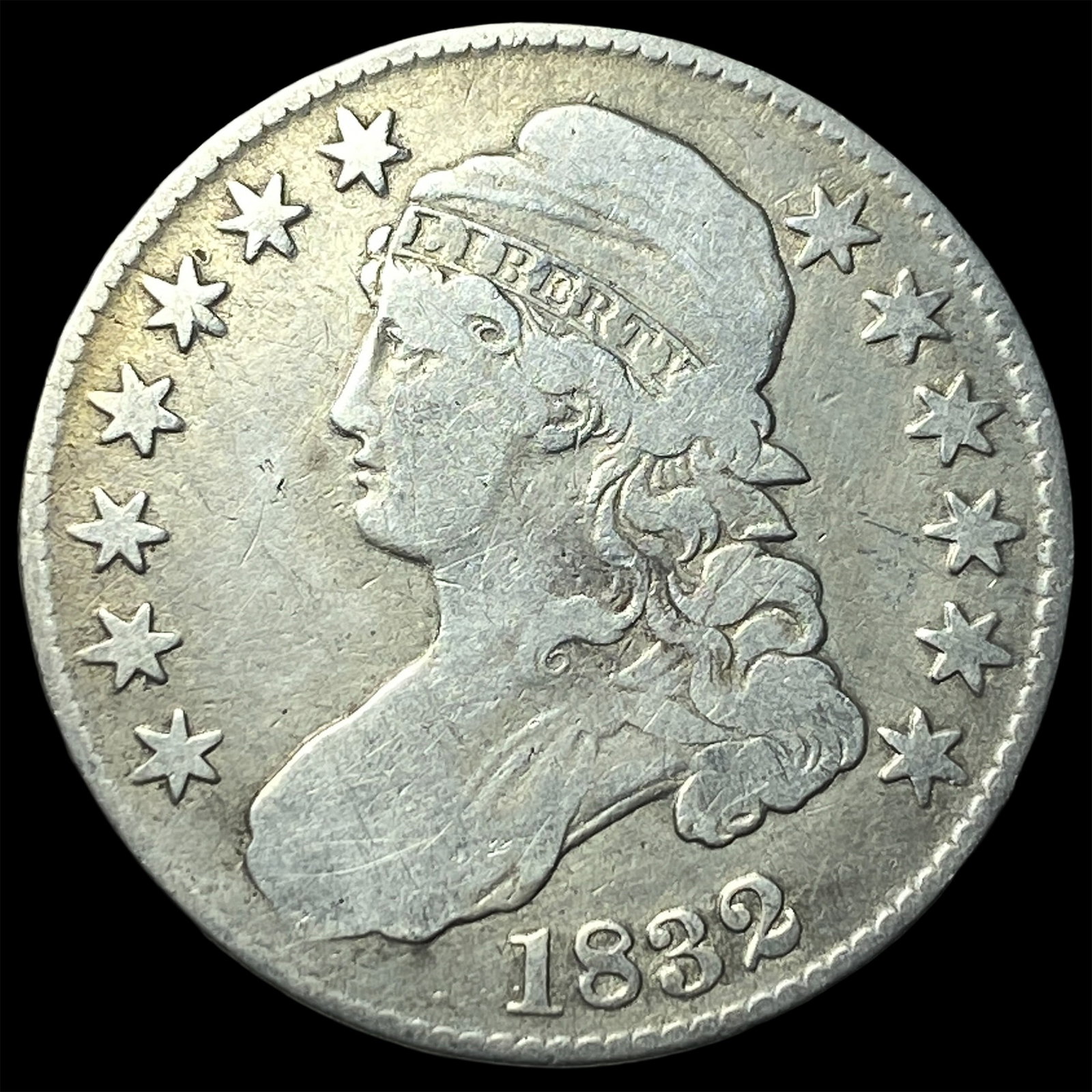 1832 Capped Bust Half Dollar LIGHTLY CIRCULATED: 1832 Capped Bust Half Dollar LIGHTLY CIRCULATED