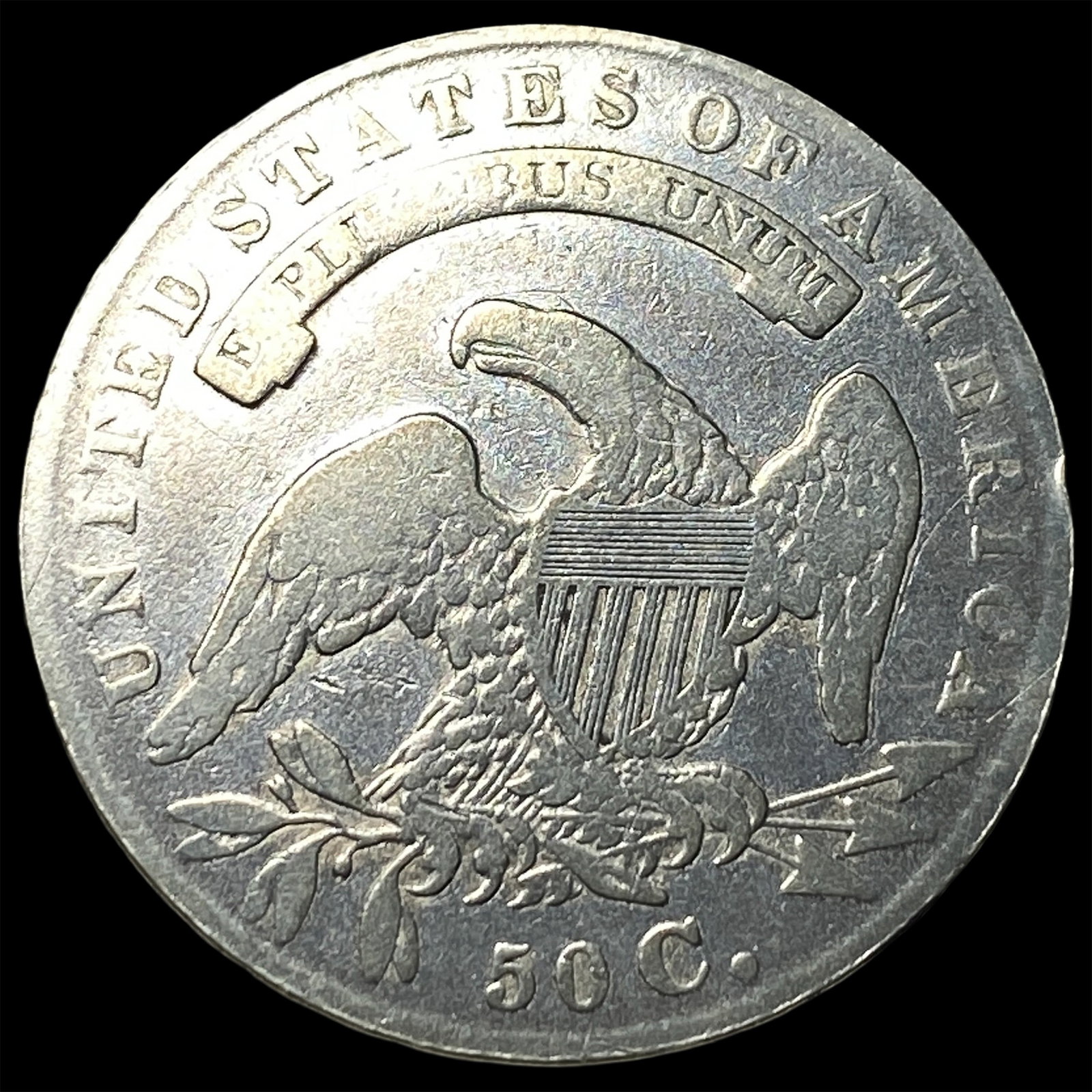 1835 Capped Bust Half Dollar LIGHTLY CIRCULATED - 2