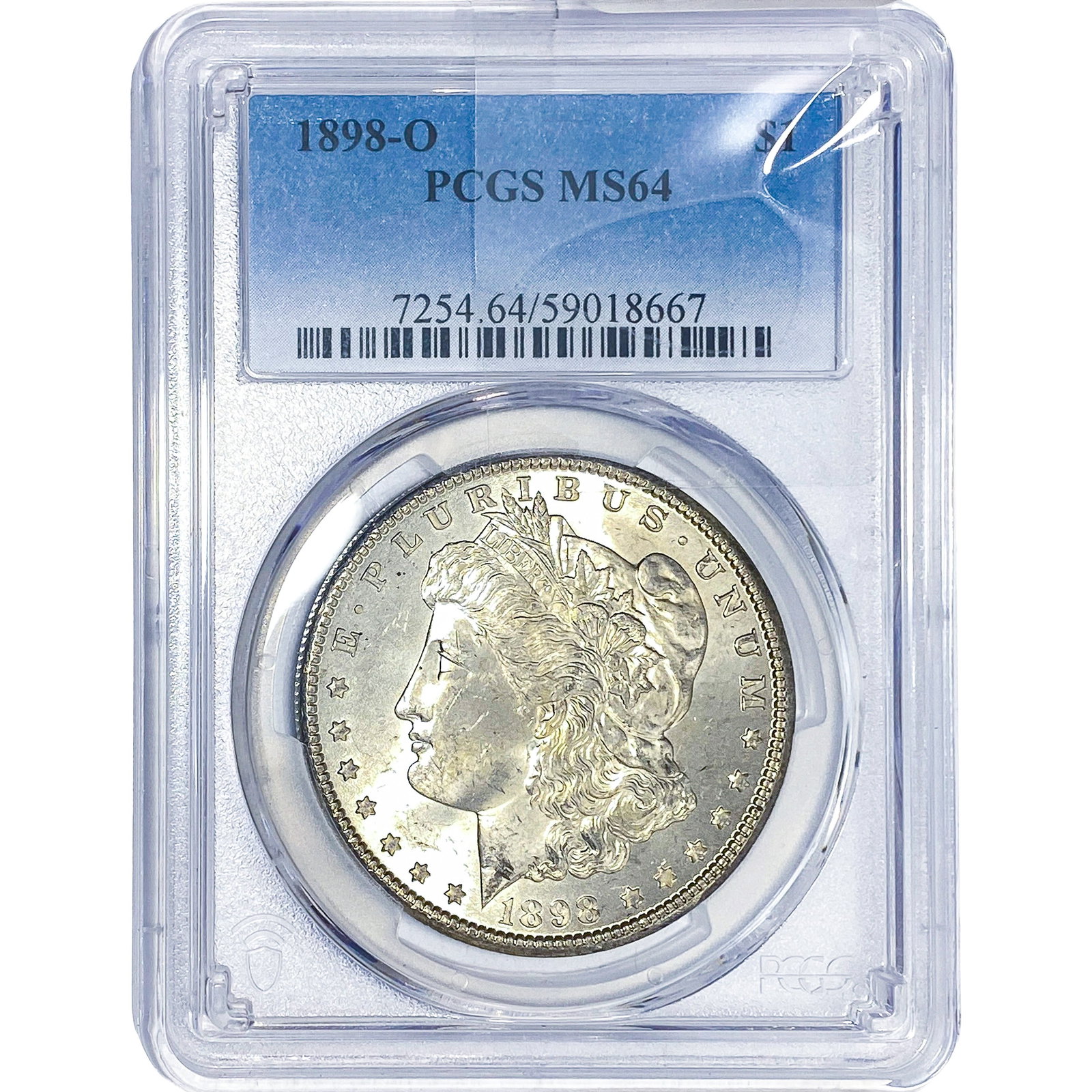 1898-O Morgan Silver Dollar PCGS MS64: 1898-O Morgan Silver Dollar PCGS MS64