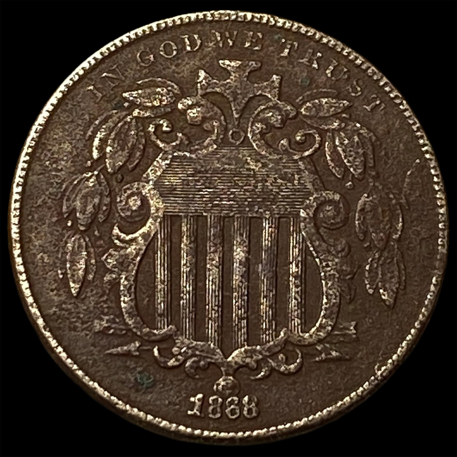 1868 Shield Nickel HIGH GRADE (1 of 2)