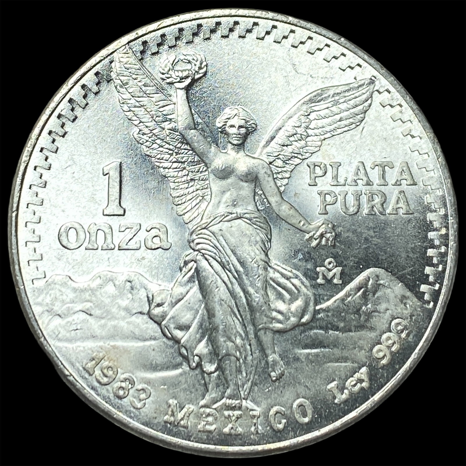 1983 Mexico Silver 1 Onza Libertad SUPERB GEM BU: 1983 Mexico Silver 1 Onza Libertad SUPERB GEM BU