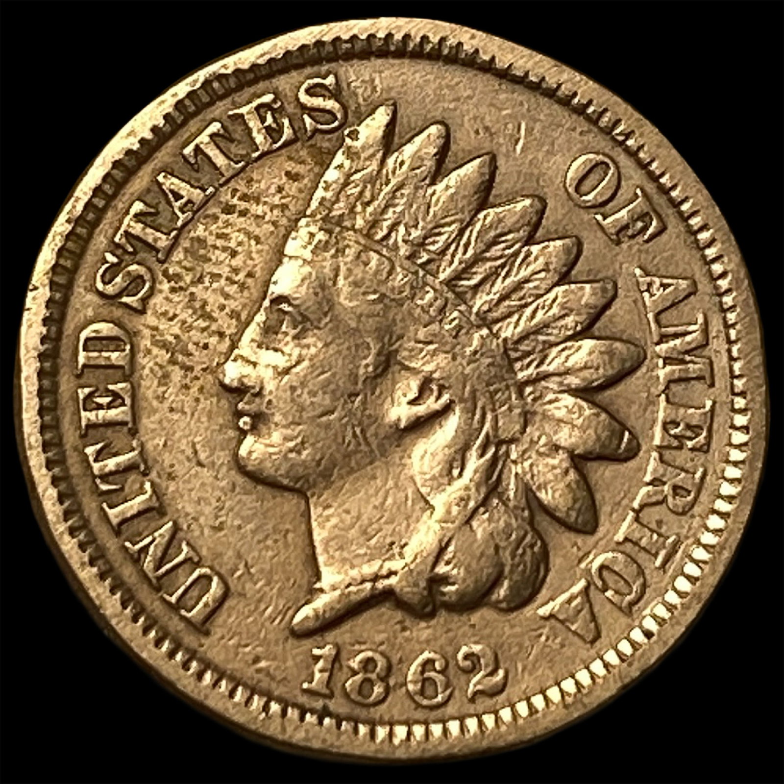 1862 Copper-Nickel Indian Head Cent LIGHTLY CIRCULATED: 1862 Copper-Nickel Indian Head Cent LIGHTLY CIRCULATED