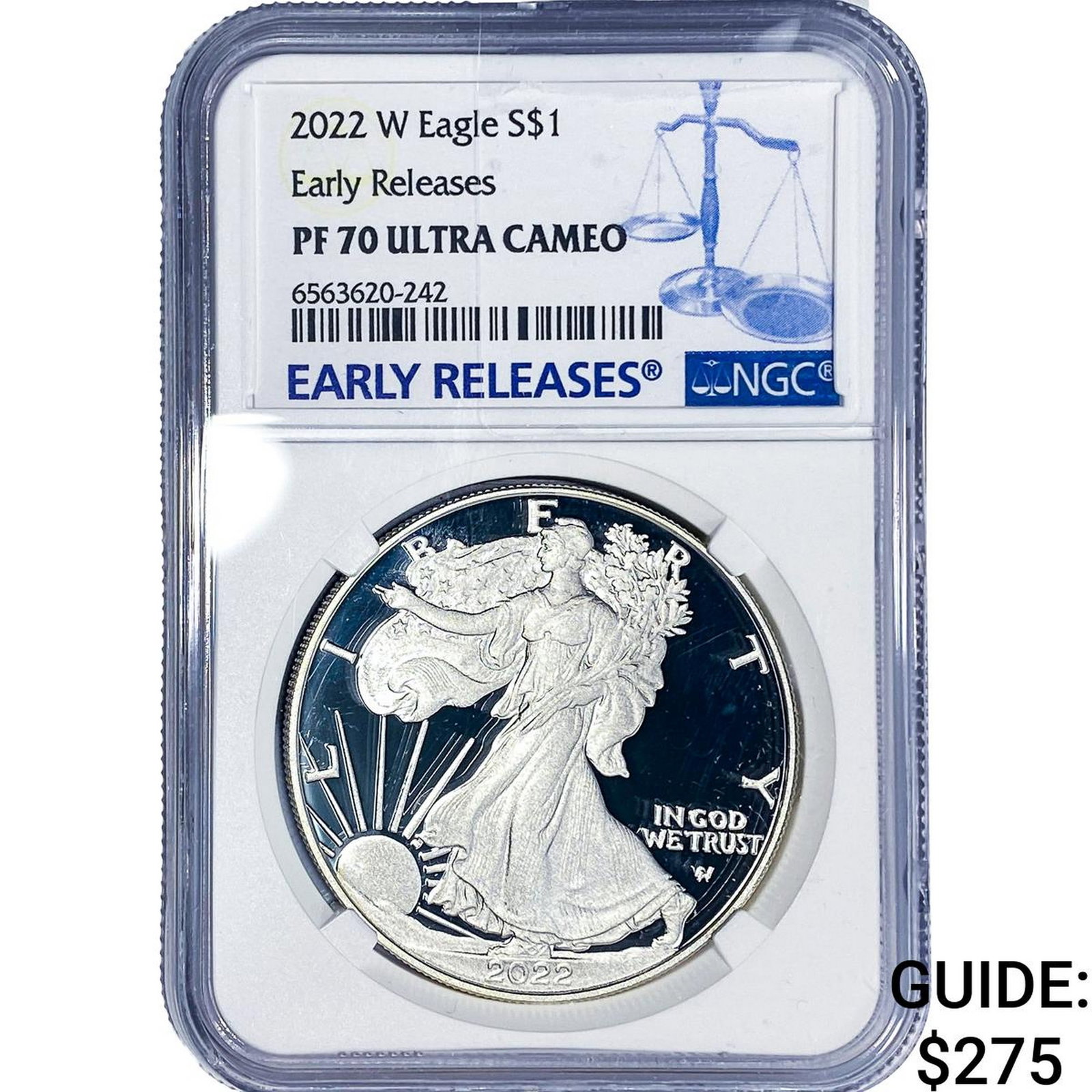 2022-W Silver Eagle NGC PF70 Ultra Cameo: 2022-W Silver Eagle NGC PF70 Ultra Cameo
