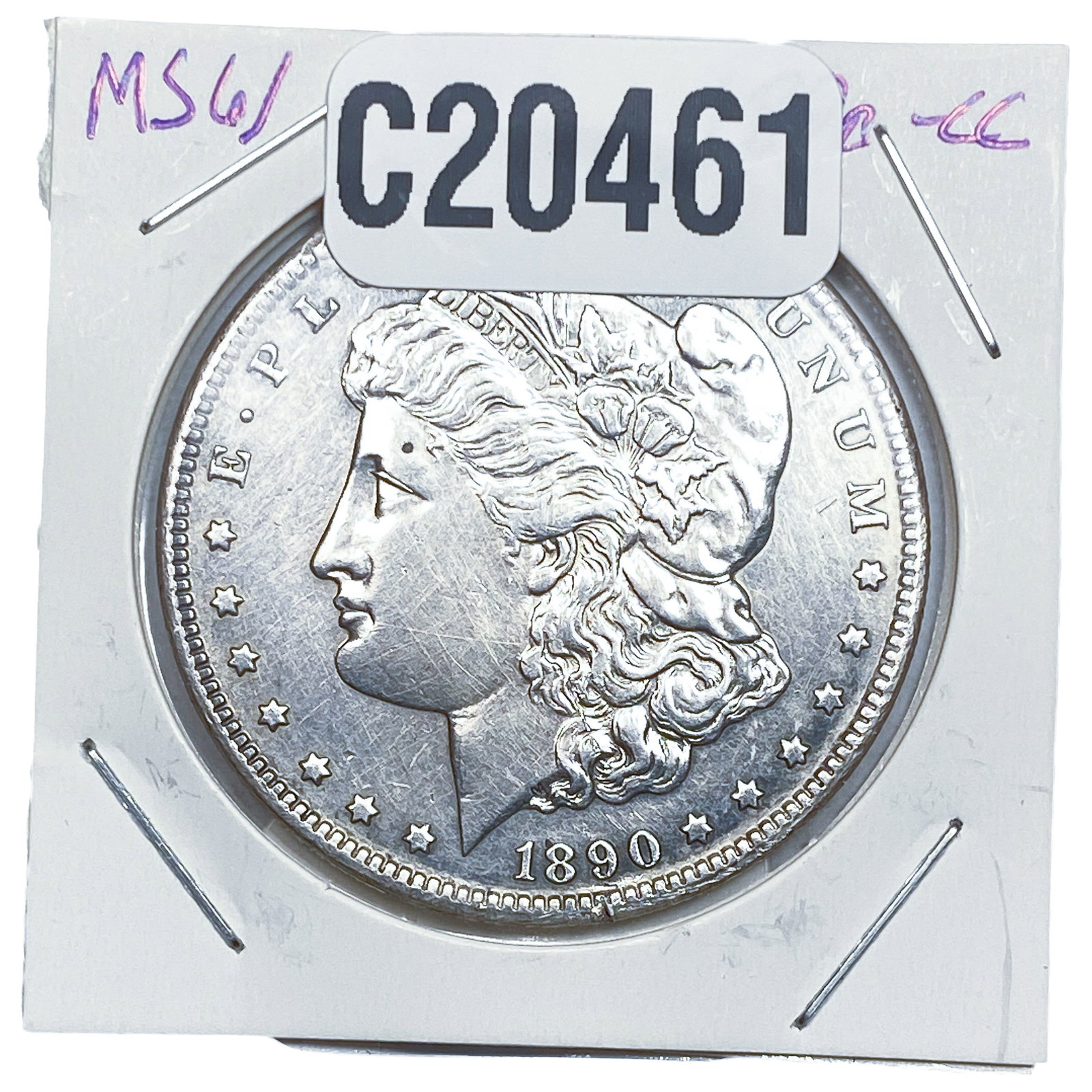 1890-CC Morgan Silver Dollar (1 of 2)