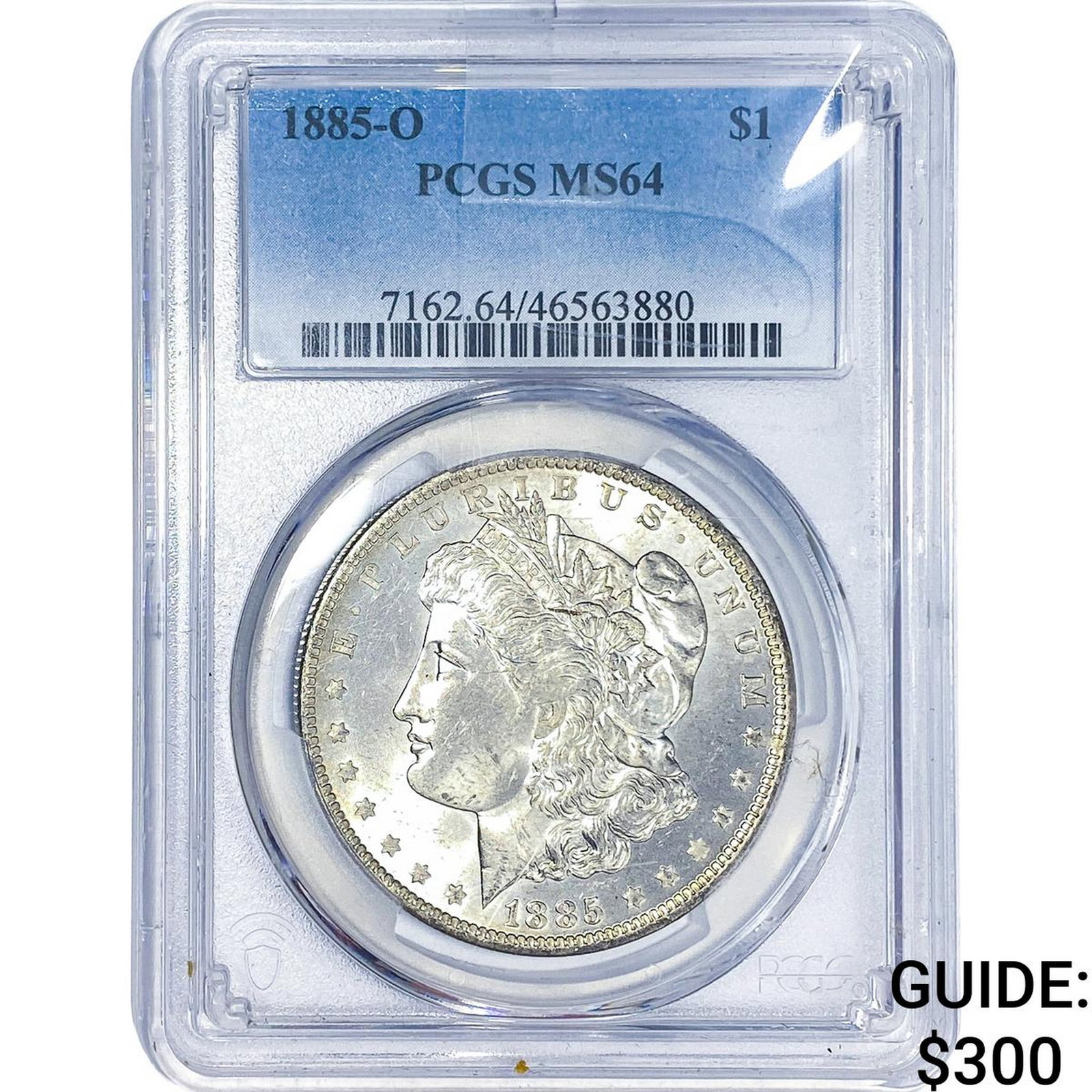 1885-O Morgan Silver Dollar PCGS MS64: 1885-O Morgan Silver Dollar PCGS MS64