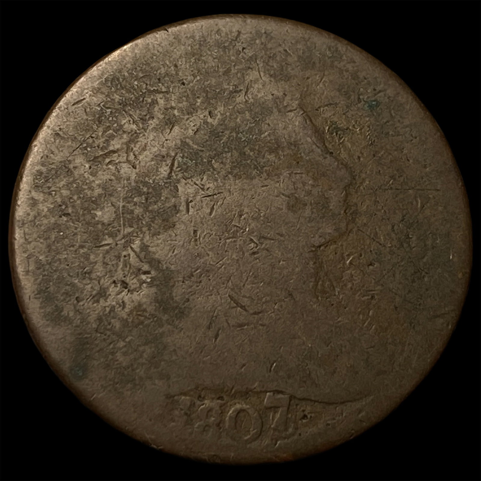 1807 Draped Bust Large Cent NICELY CIRCULATED: 1807 Draped Bust Large Cent NICELY CIRCULATED