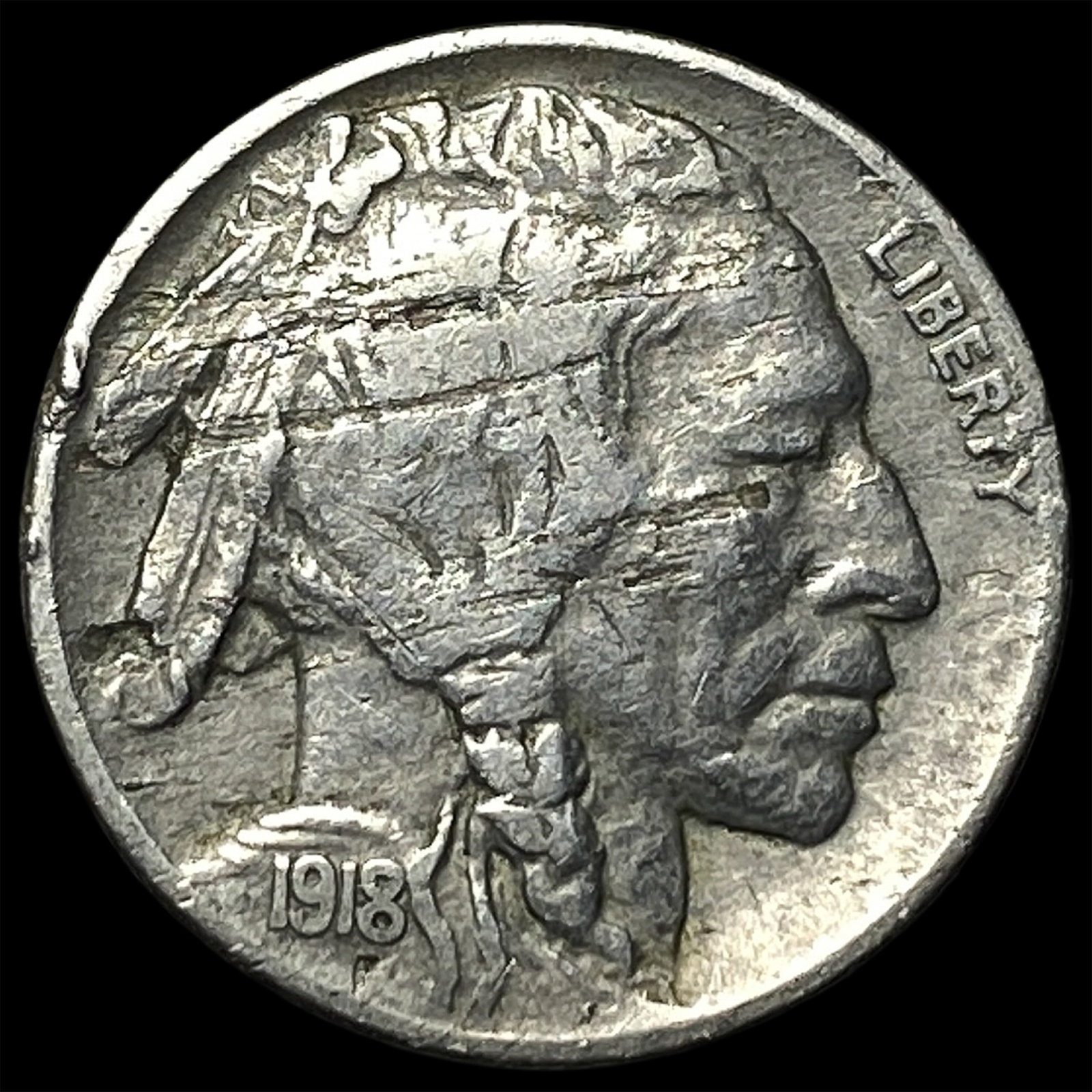 1918-S Buffalo Nickel LIGHTLY CIRCULATED (1 of 2)