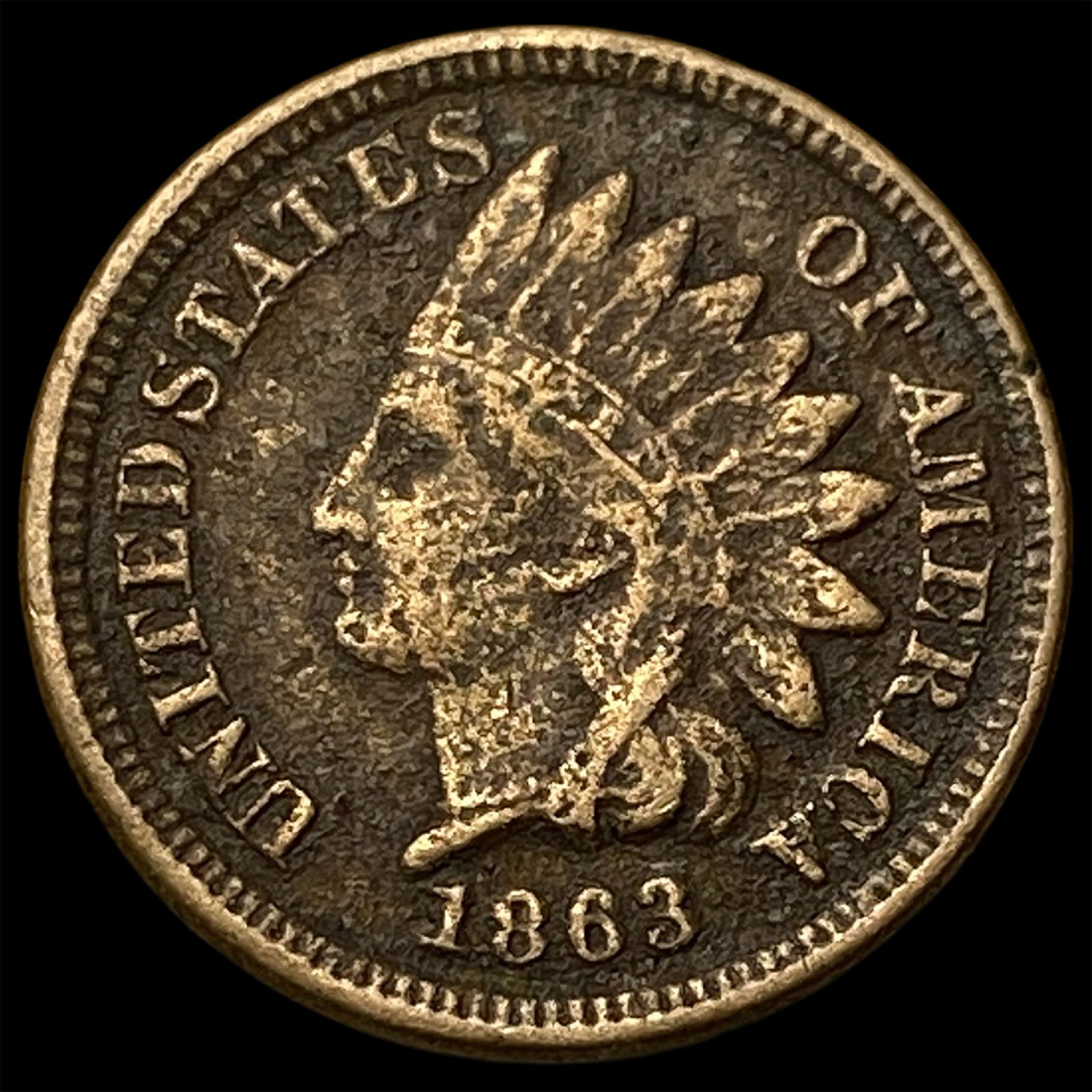 1863 Indian Head Cent HIGH GRADE: 1863 Indian Head Cent HIGH GRADE
