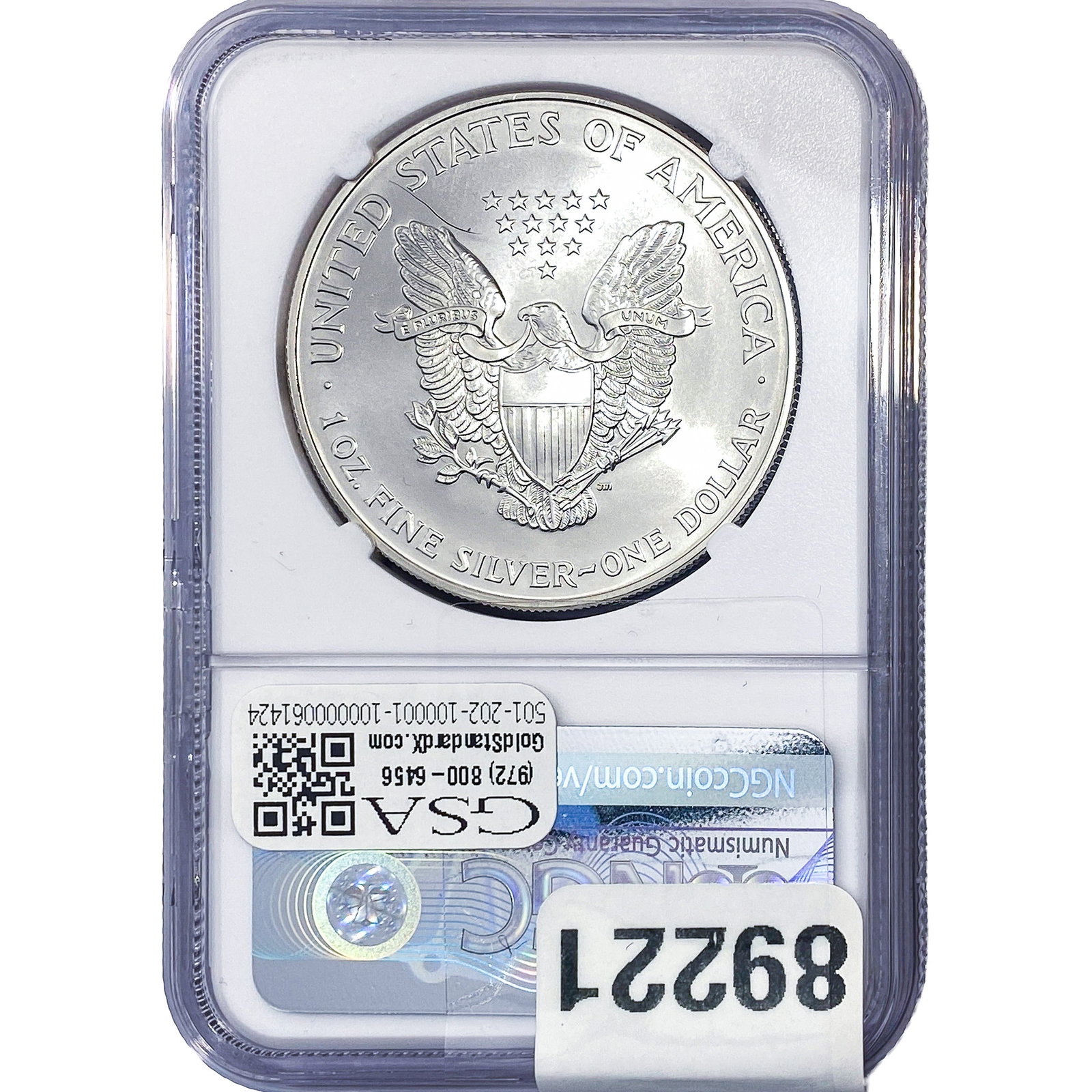 2000 Silver Eagle NGC MS69 - 2