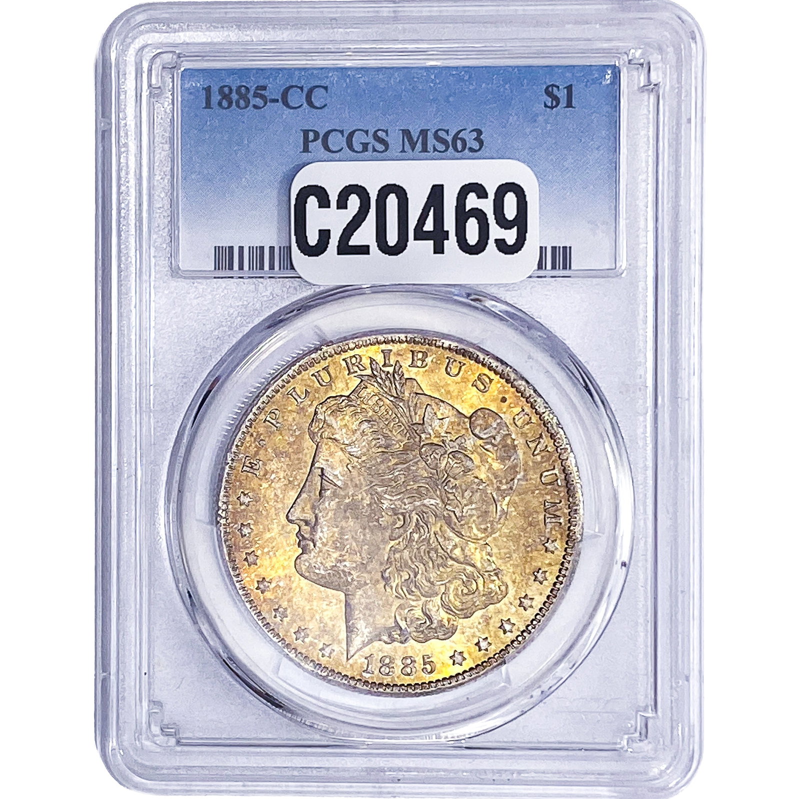 1885-CC Morgan Silver Dollar PCGS MS63: 1885-CC Morgan Silver Dollar PCGS MS63