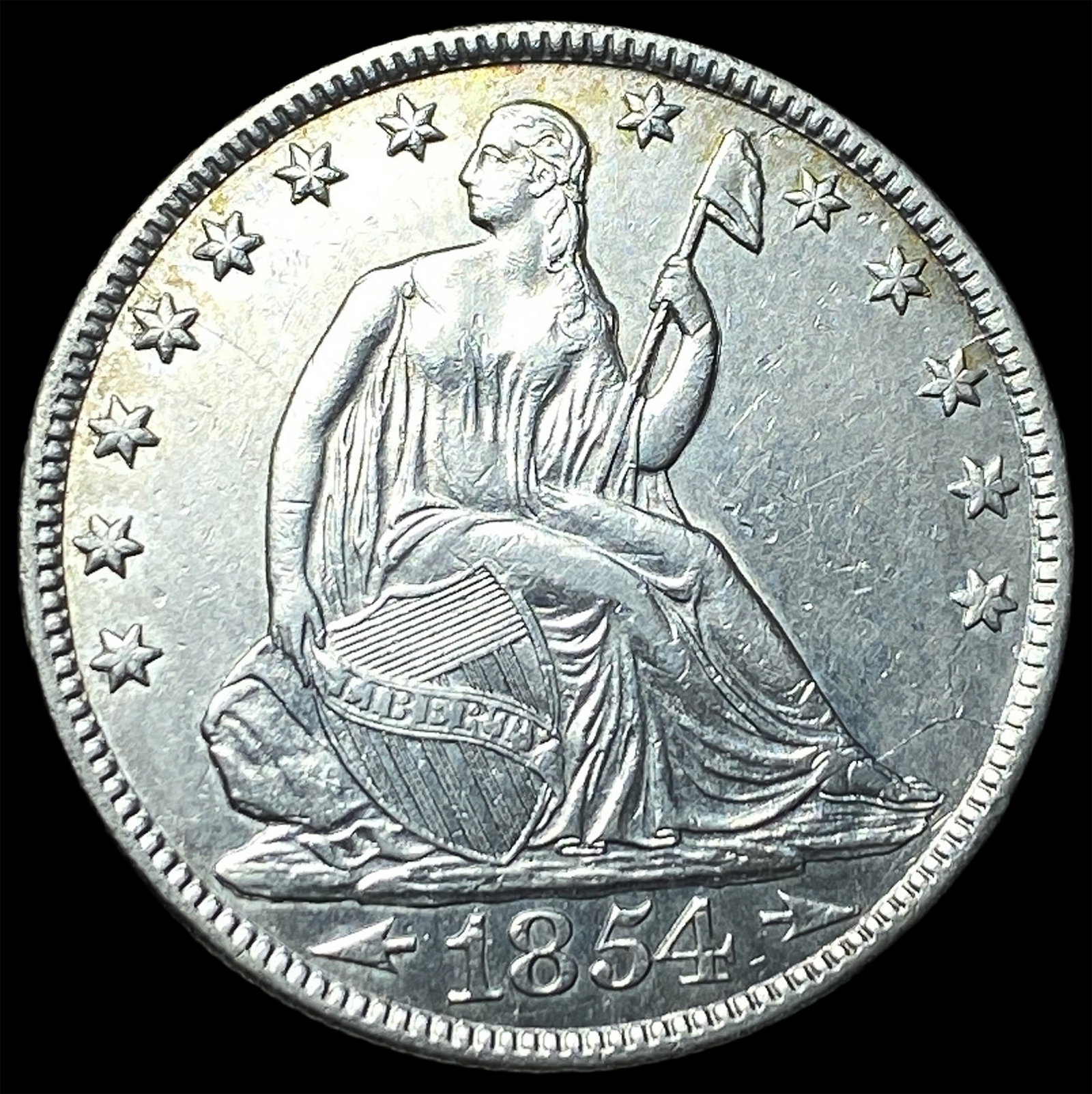 1854-O Silver Half Dollar UNCIRCULATED (1 of 2)