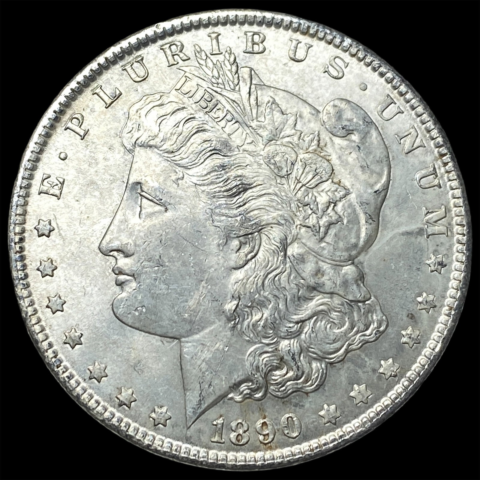 1890 Morgan Silver Dollar CLOSELY UNCIRCULATED: 1890 Morgan Silver Dollar CLOSELY UNCIRCULATED