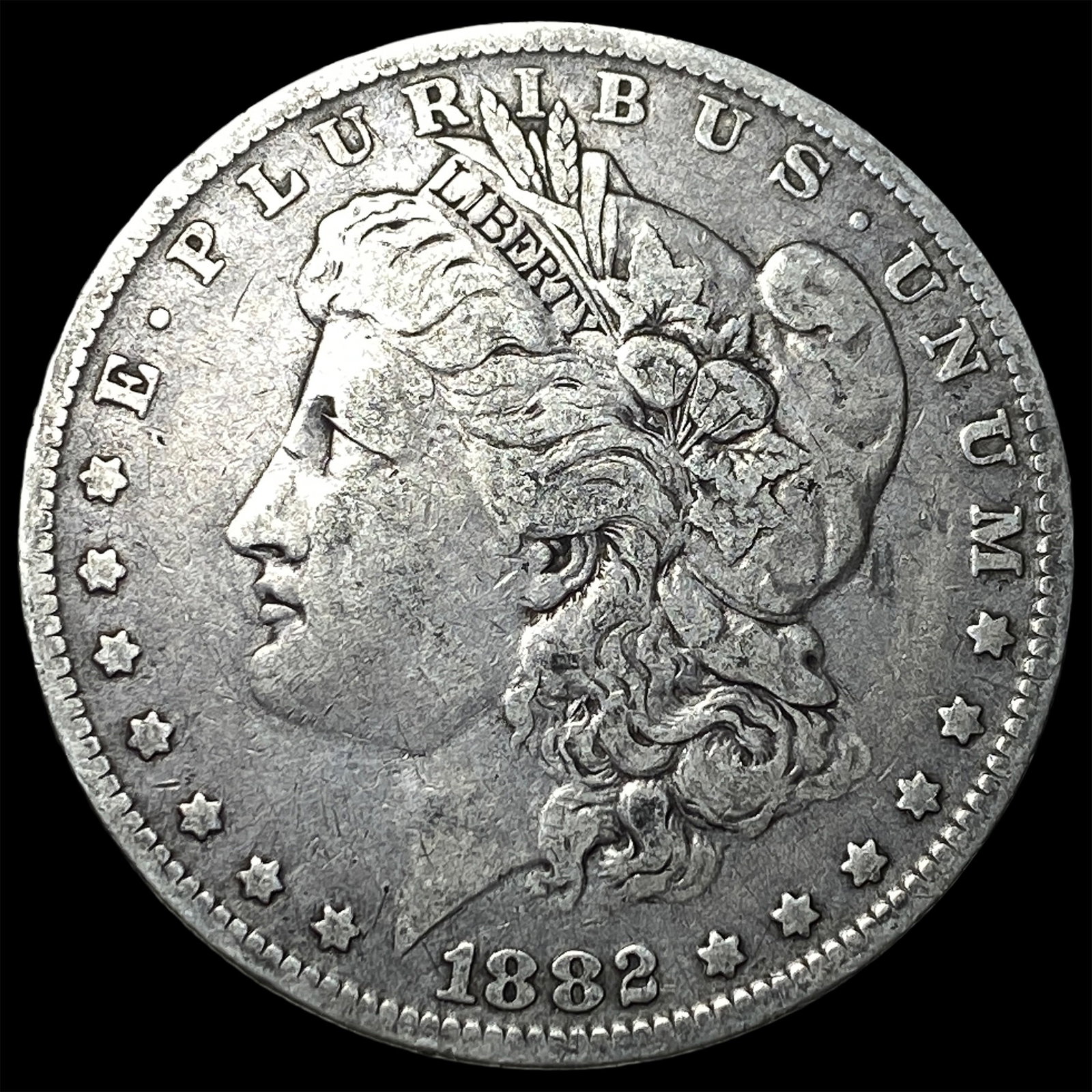 1882-O/S Silver Morgan Dollar NEARLY UNCIRCULATED: 1882-O/S Silver Morgan Dollar NEARLY UNCIRCULATED