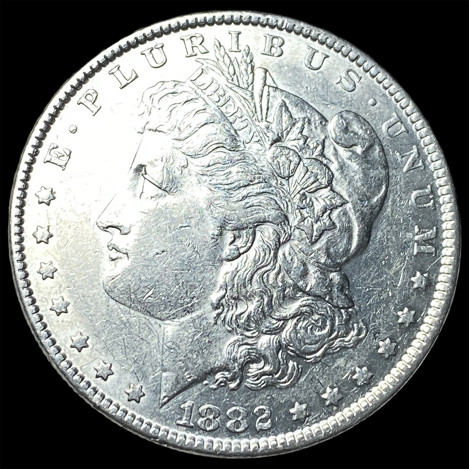 1882-S Silver Morgan Dollar CHOICE AU: 1882-S Silver Morgan Dollar CHOICE AU