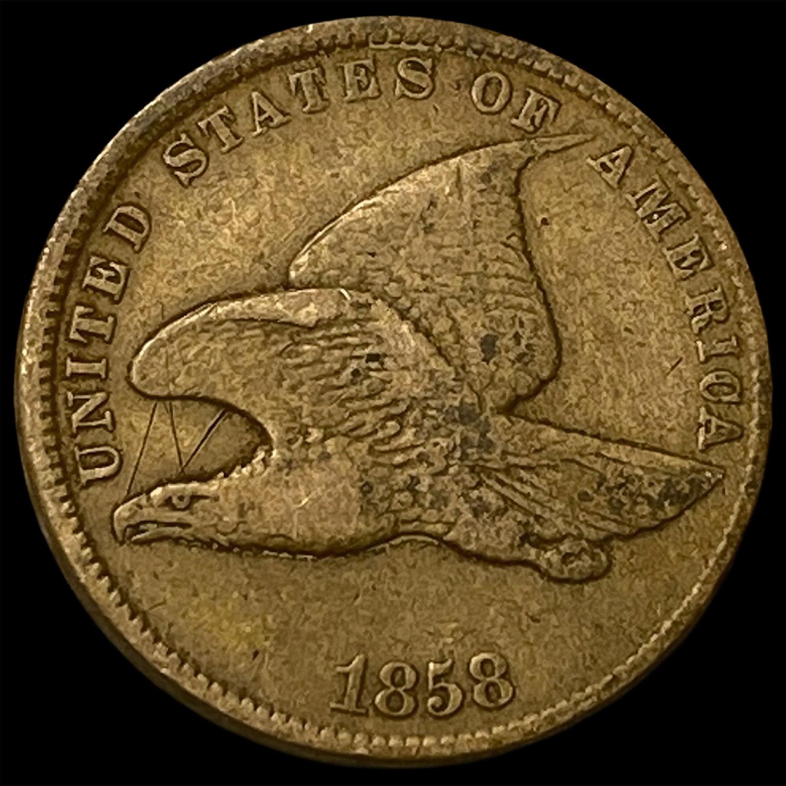 1858 Flying Eagle Cent LIGHTLY CIRCULATED
