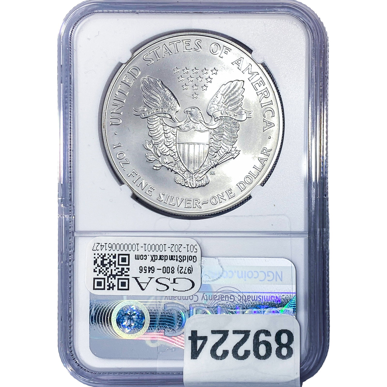 2000 Silver Eagle NGC MS69 - 2