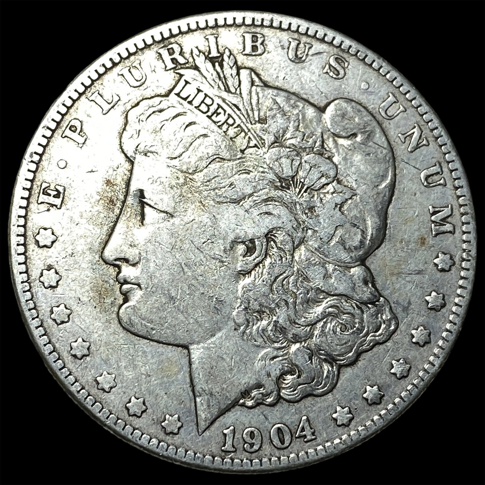 1904-S Silver Morgan Dollar LIGHTLY CIRCULATED: 1904-S Silver Morgan Dollar LIGHTLY CIRCULATED