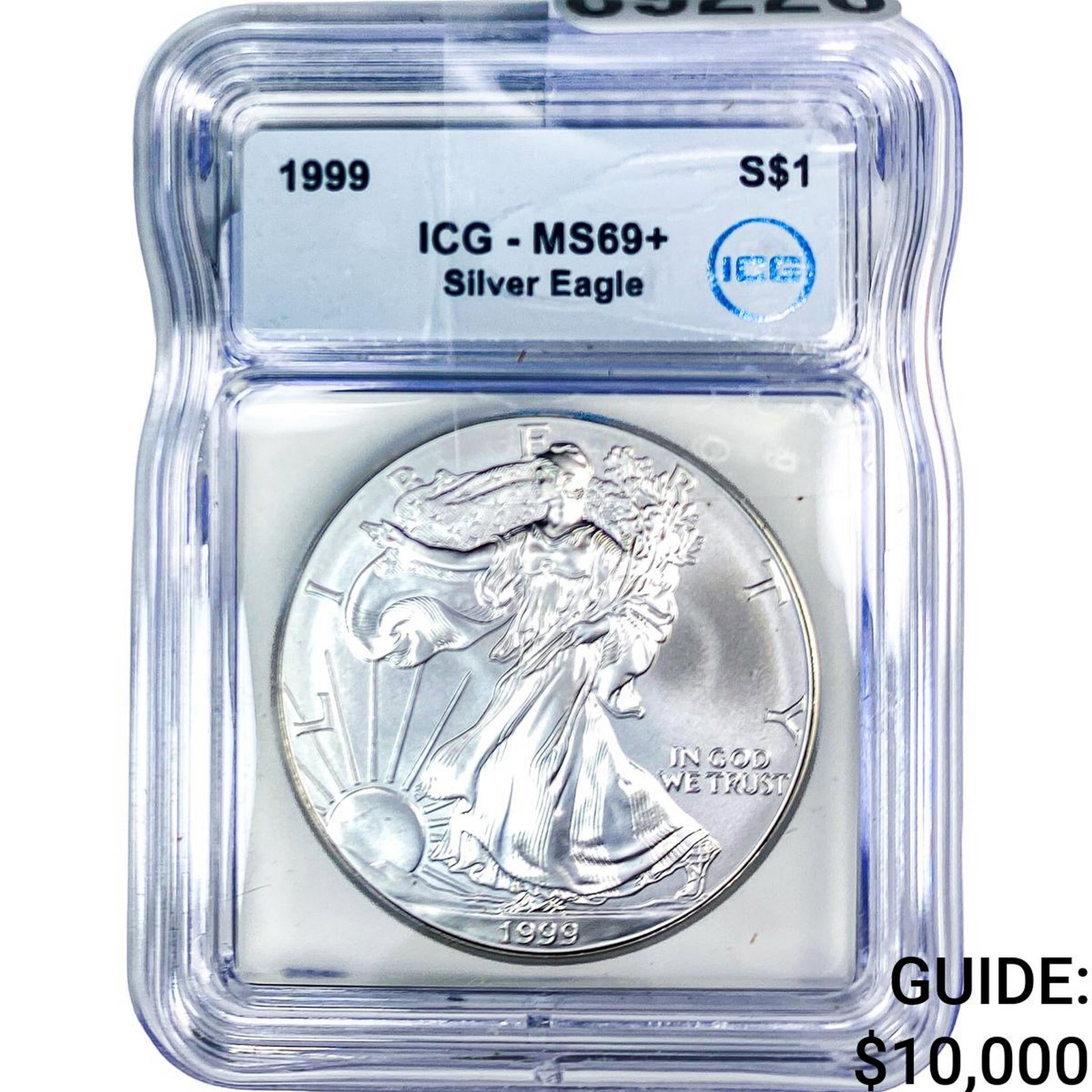 1999 Silver Eagle ICG MS69+ (1 of 2)