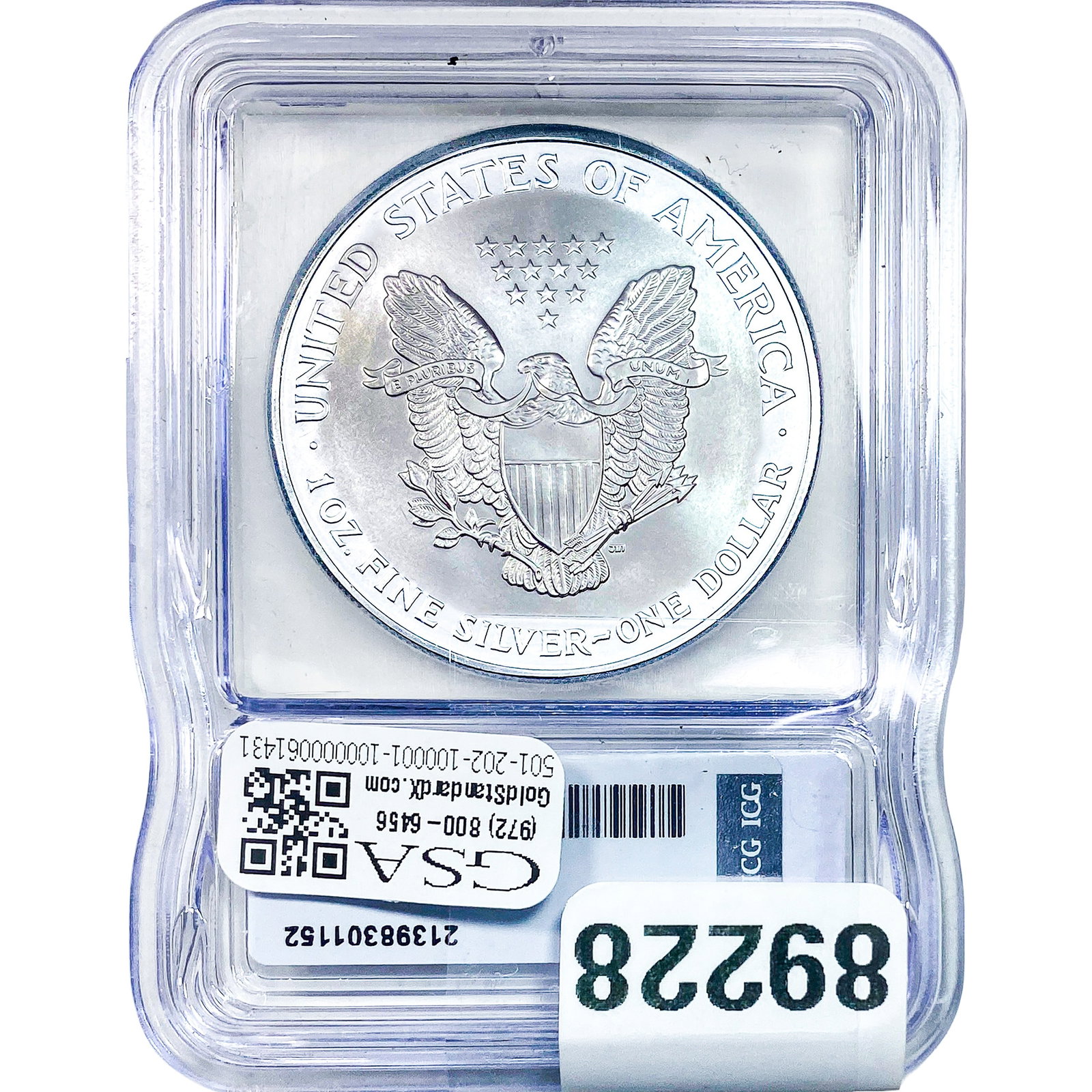 1999 Silver Eagle ICG MS69+ - 2