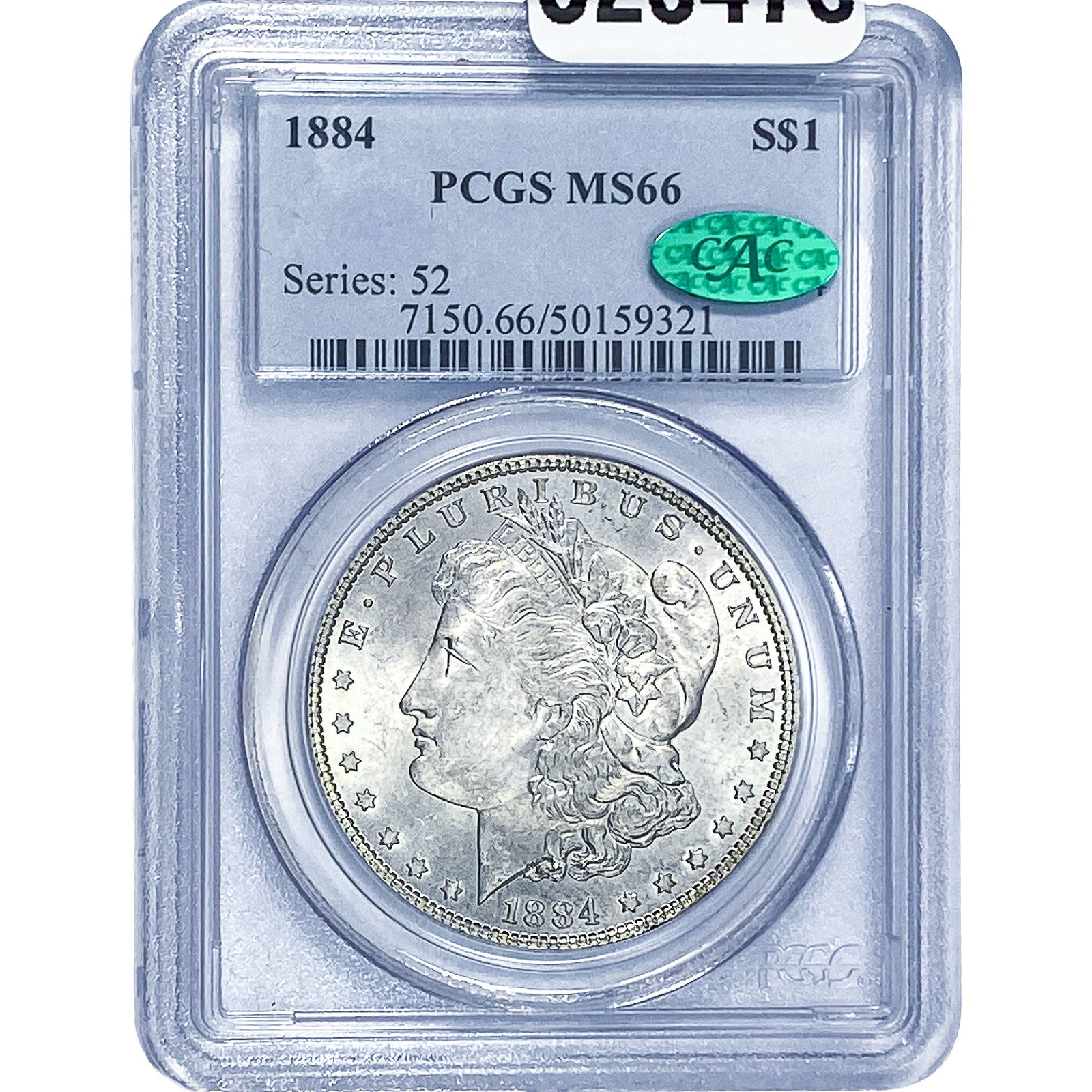 1884 CAC Morgan Silver Dollar PCGS MS66 (1 of 2)