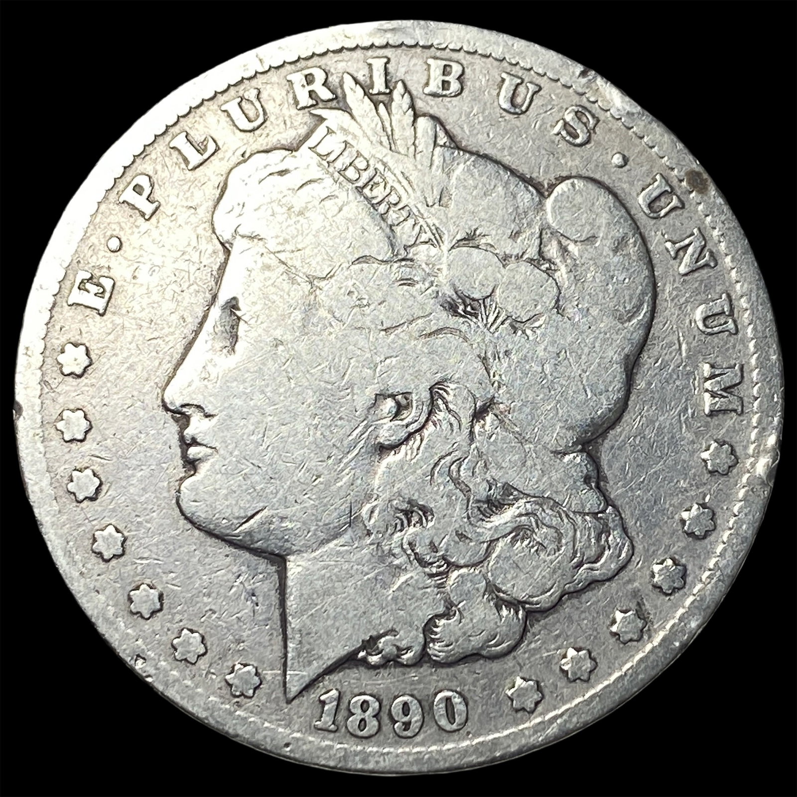 1890-CC Silver Morgan Dollar NICELY CIRCULATED: 1890-CC Silver Morgan Dollar NICELY CIRCULATED