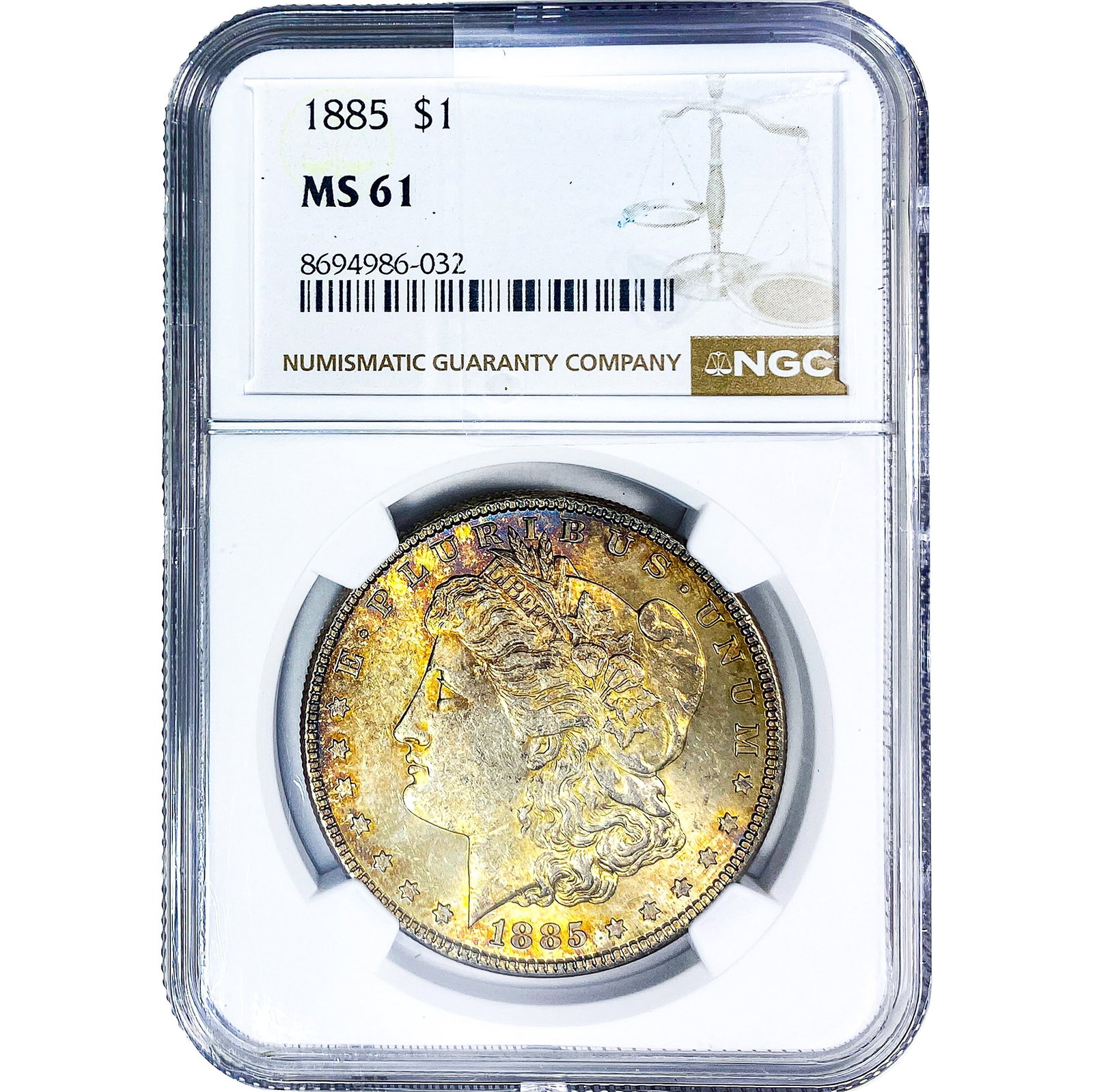 1885 Morgan Silver Dollar NGC MS61 (1 of 2)